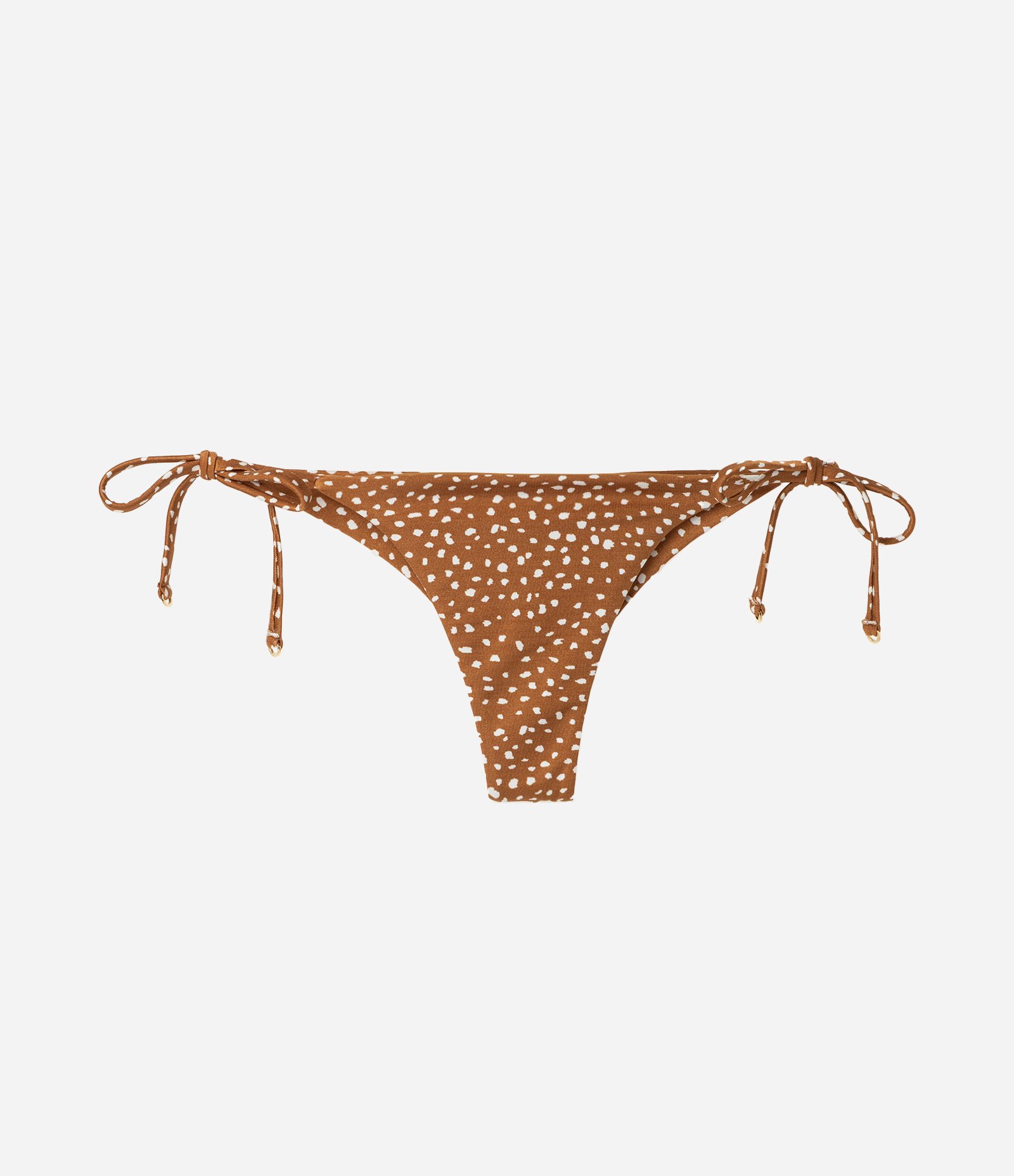 Biquini Calcinha Lacinho em Microfibra com Estampa Animal Print Bambi Marrom 1