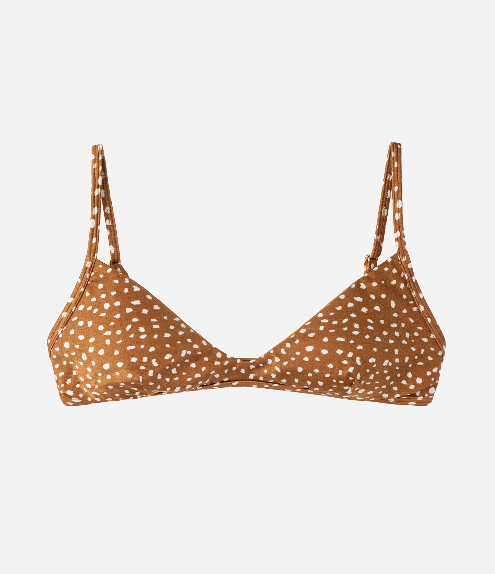 Biquíni Top Camisetinha com Estampa Animal Print Marrom 1
