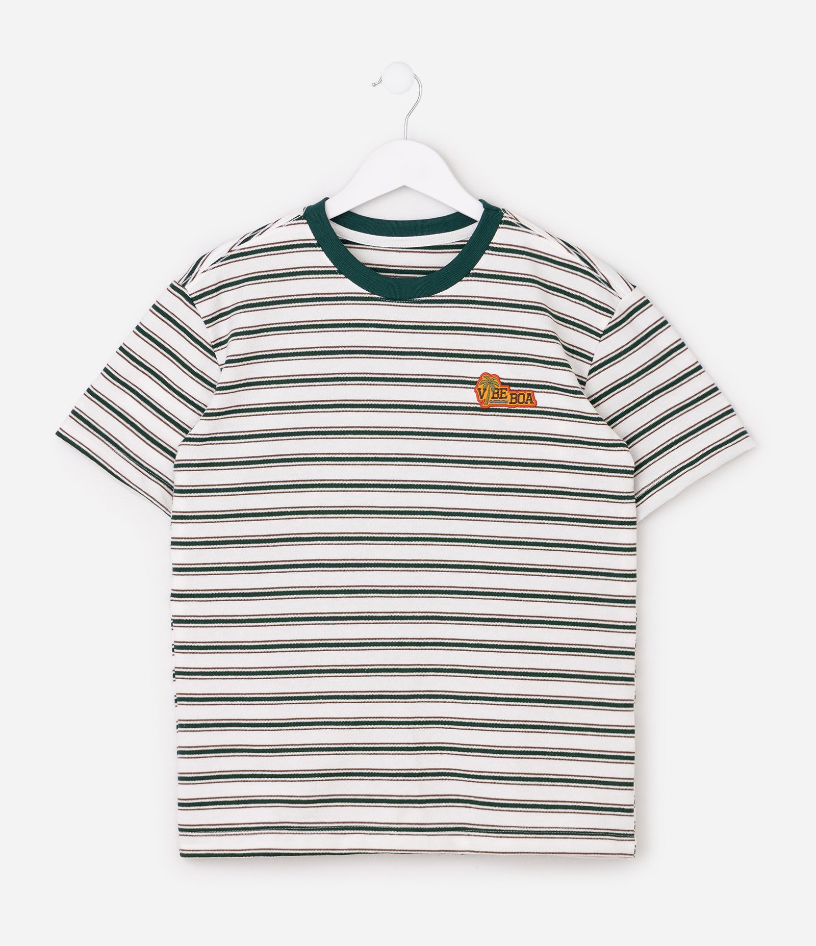 Camiseta Infantil com Estampa Listrada - Tam 5 a 14 Anos Branco 3