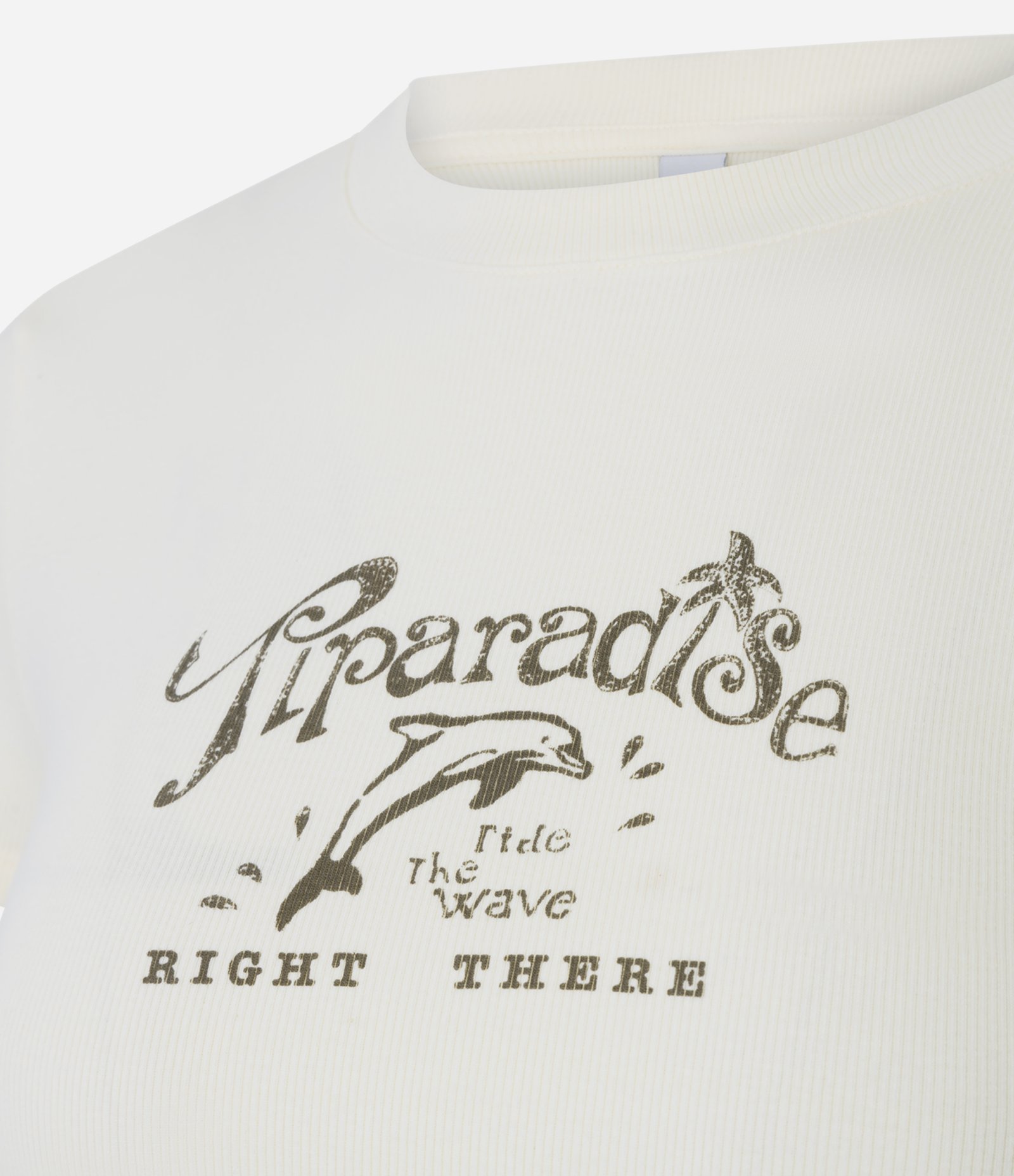 Blusa Baby Look Estampada com Lettering Tiparadise Amarelo Claro 6