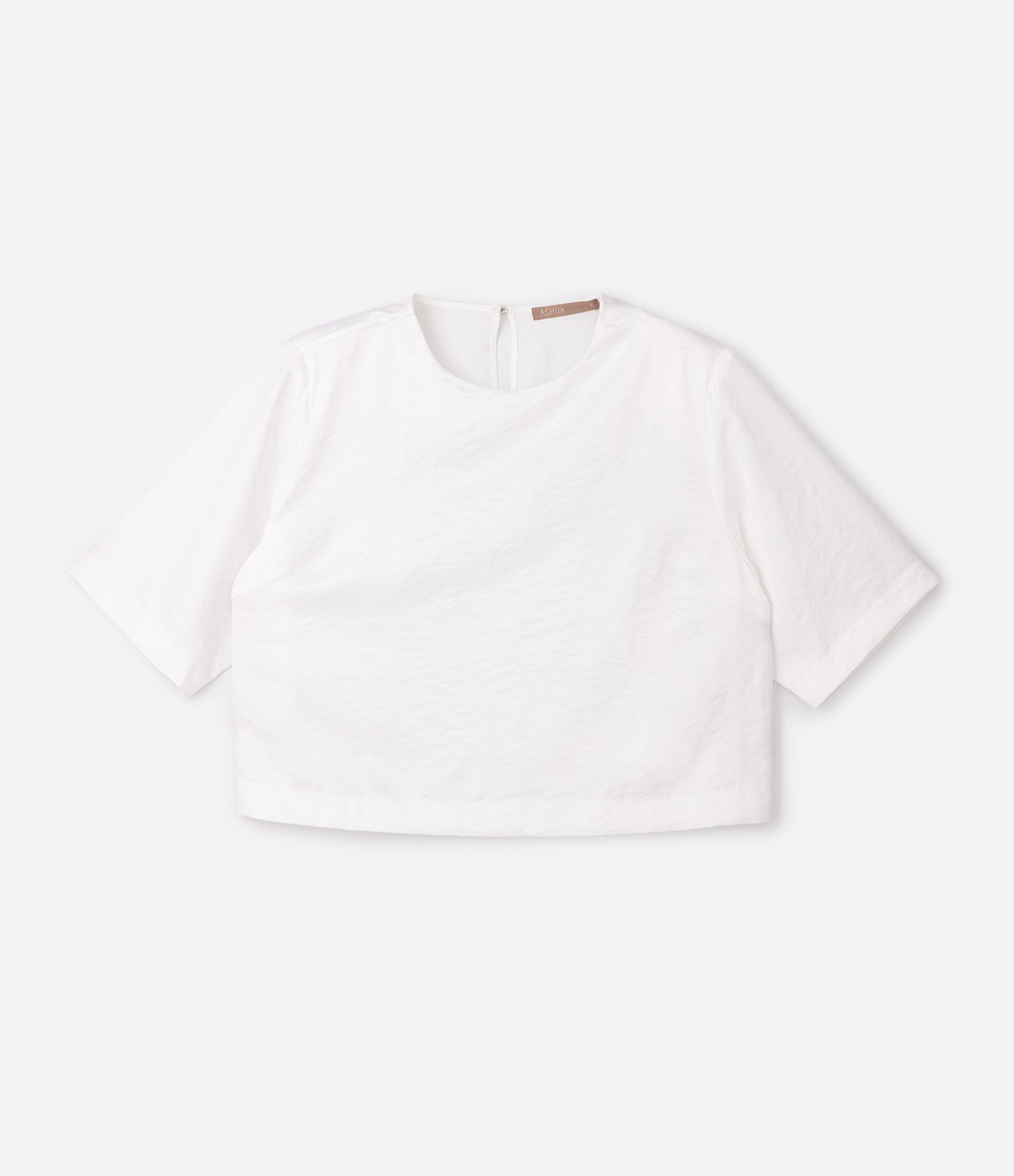 Blusa em Cetim com Ombreiras e Gota nas Costas Curve & Plus Size Branco 5