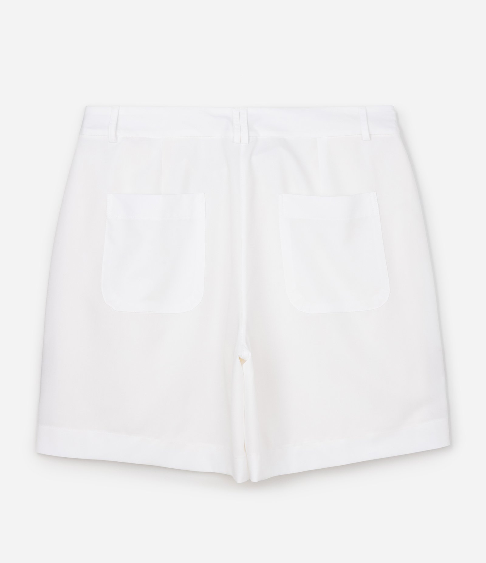 Bermuda Alfaiatada com Pregas Curve & Plus Size Branco 4