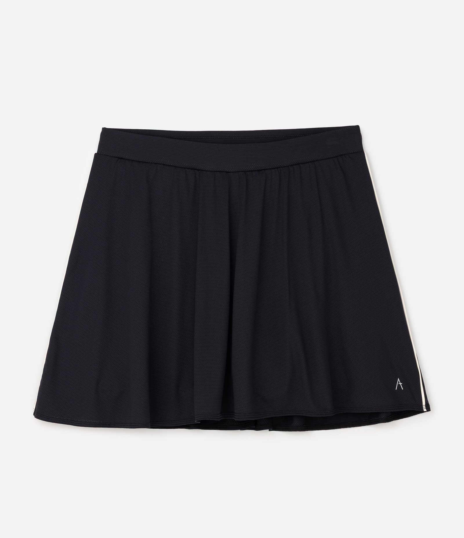 Short Saia em Poliamida com Frisos Laterais Curve & Plus Size Preto 7