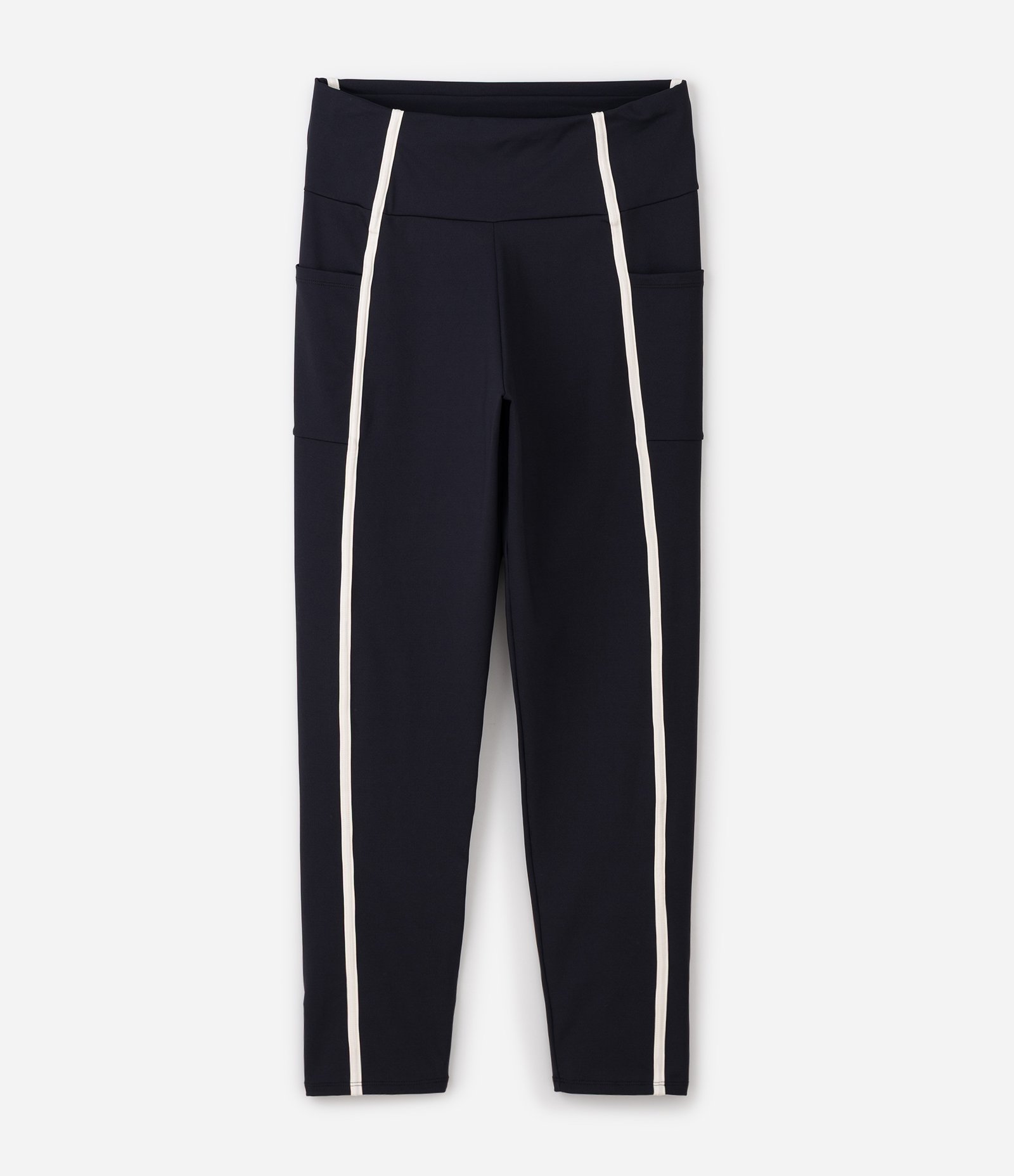Calça Legging em Poliamida Dry com Viés Frontal Curve & Plus Size Preto 1