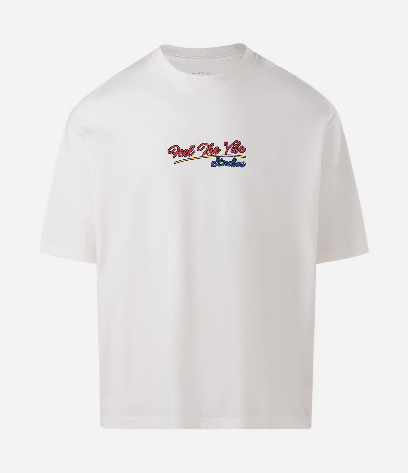 Camiseta Boxy em Algodão com Lettering Music Branco 5