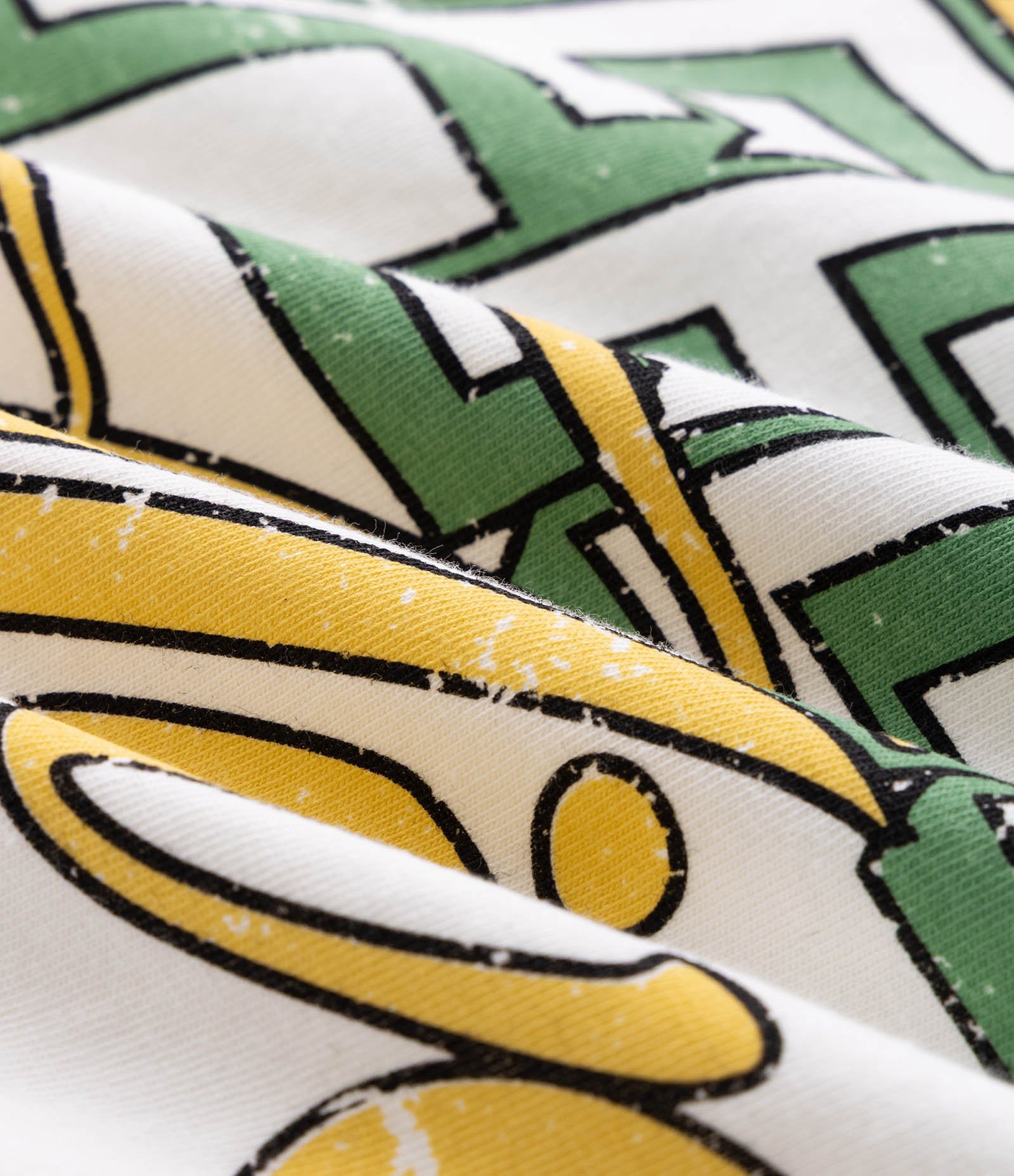Camiseta Boxy em Algodão com Lettering Music Branco 7