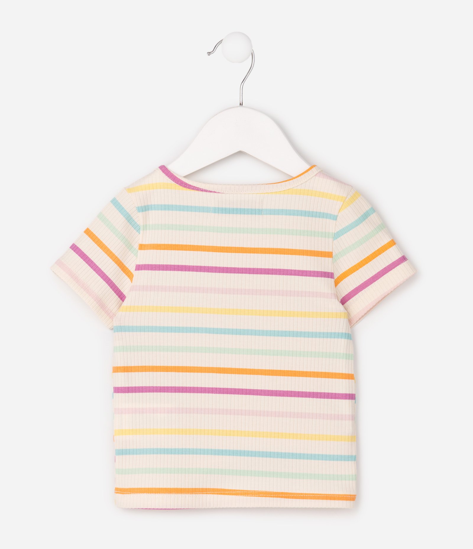 Camiseta Infantil com Morangos e Florzinhas - Tam 1 a 6 Anos Branco 5