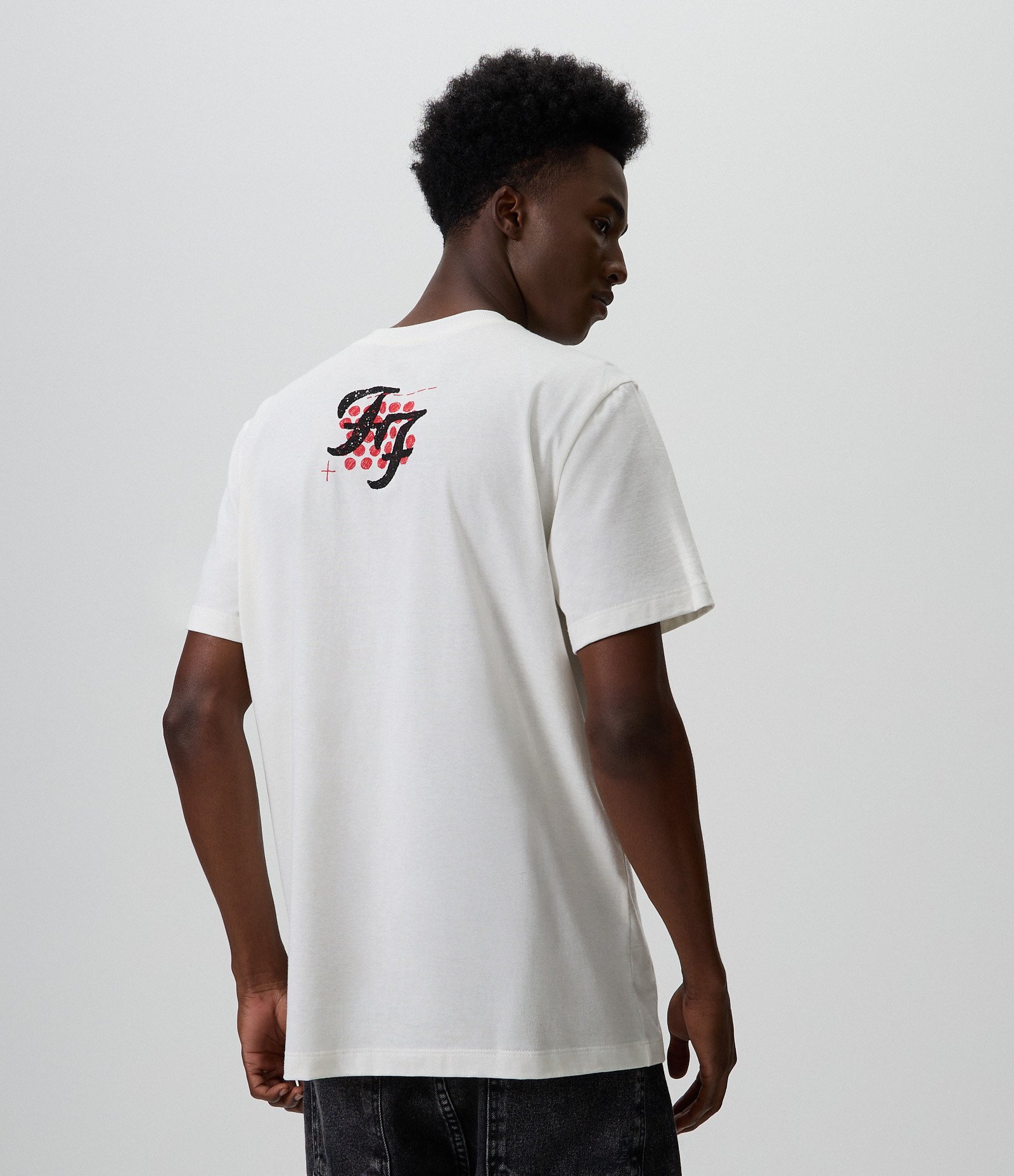 Camiseta Comfort em Algodão do Foo Fighters Branco 3