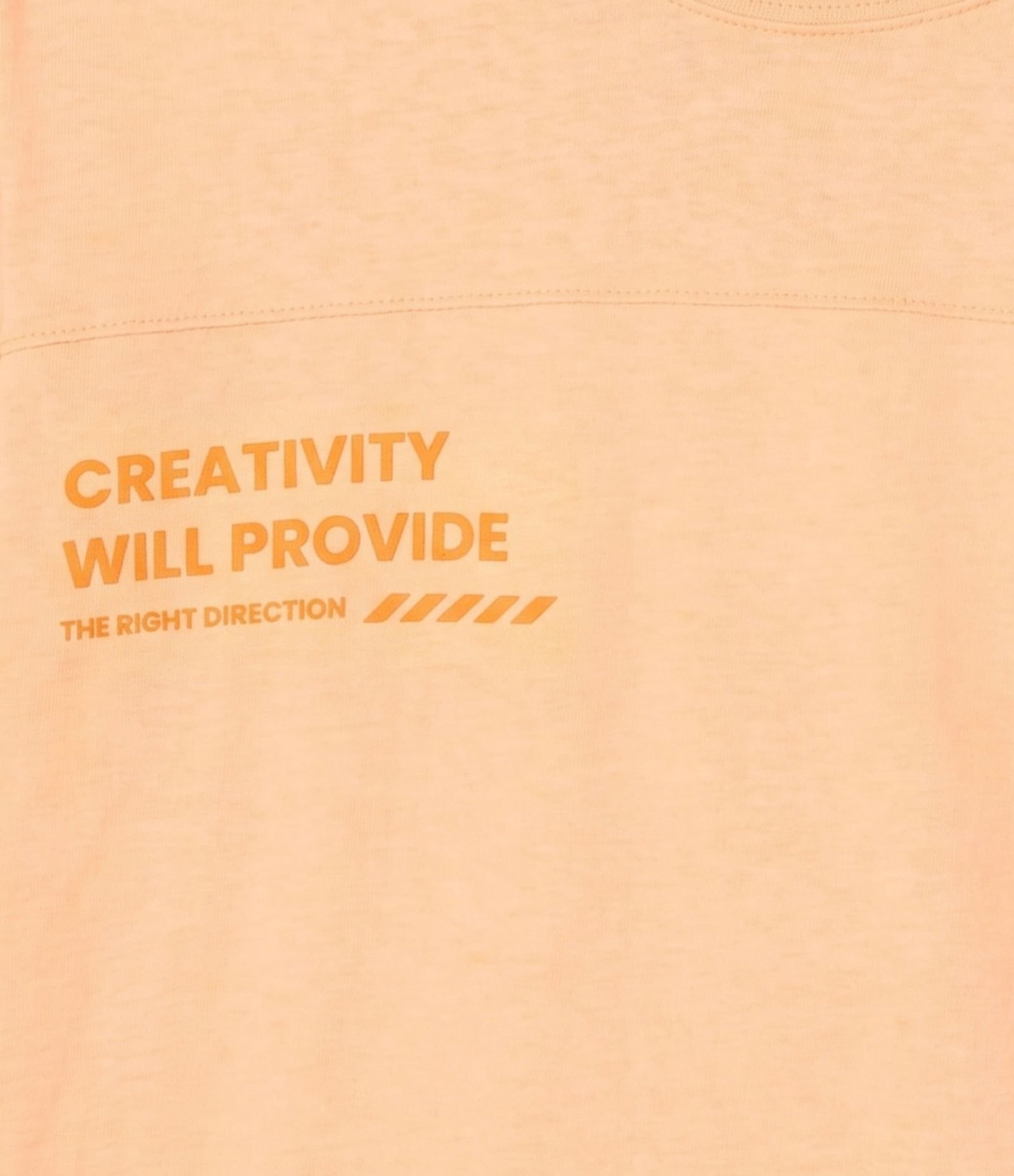 Camiseta Infantil em Algodão com Lettering High Tech - Tam 5 a 14 Anos Laranja 3