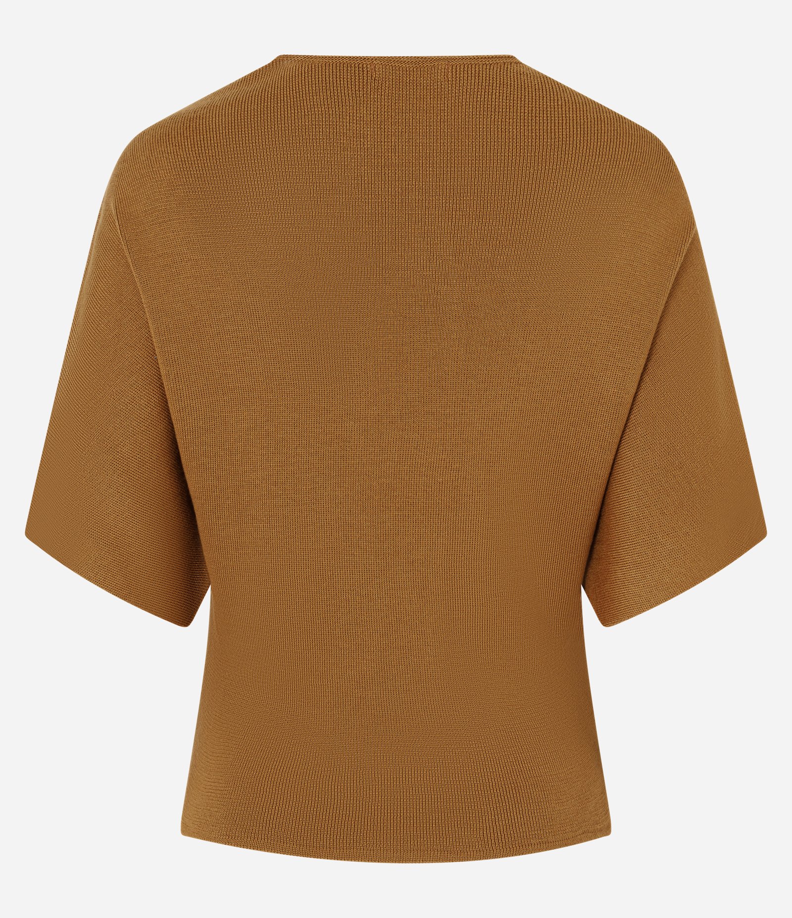 Blusa em Tricô com Decote Transpassado Marrom 7