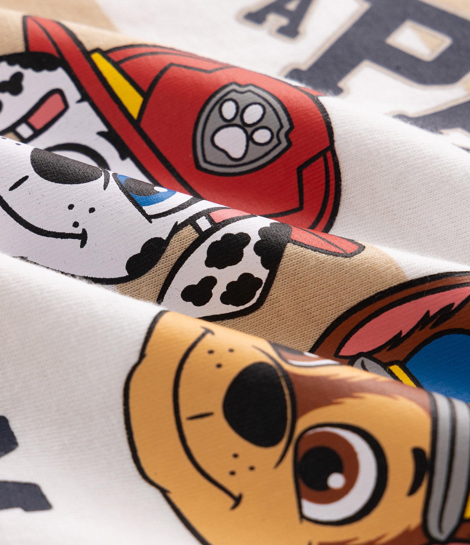Camiseta Infantil com Estampa Patrulha Canina em Relevo - Tam 2 a 6 Anos Bege 5