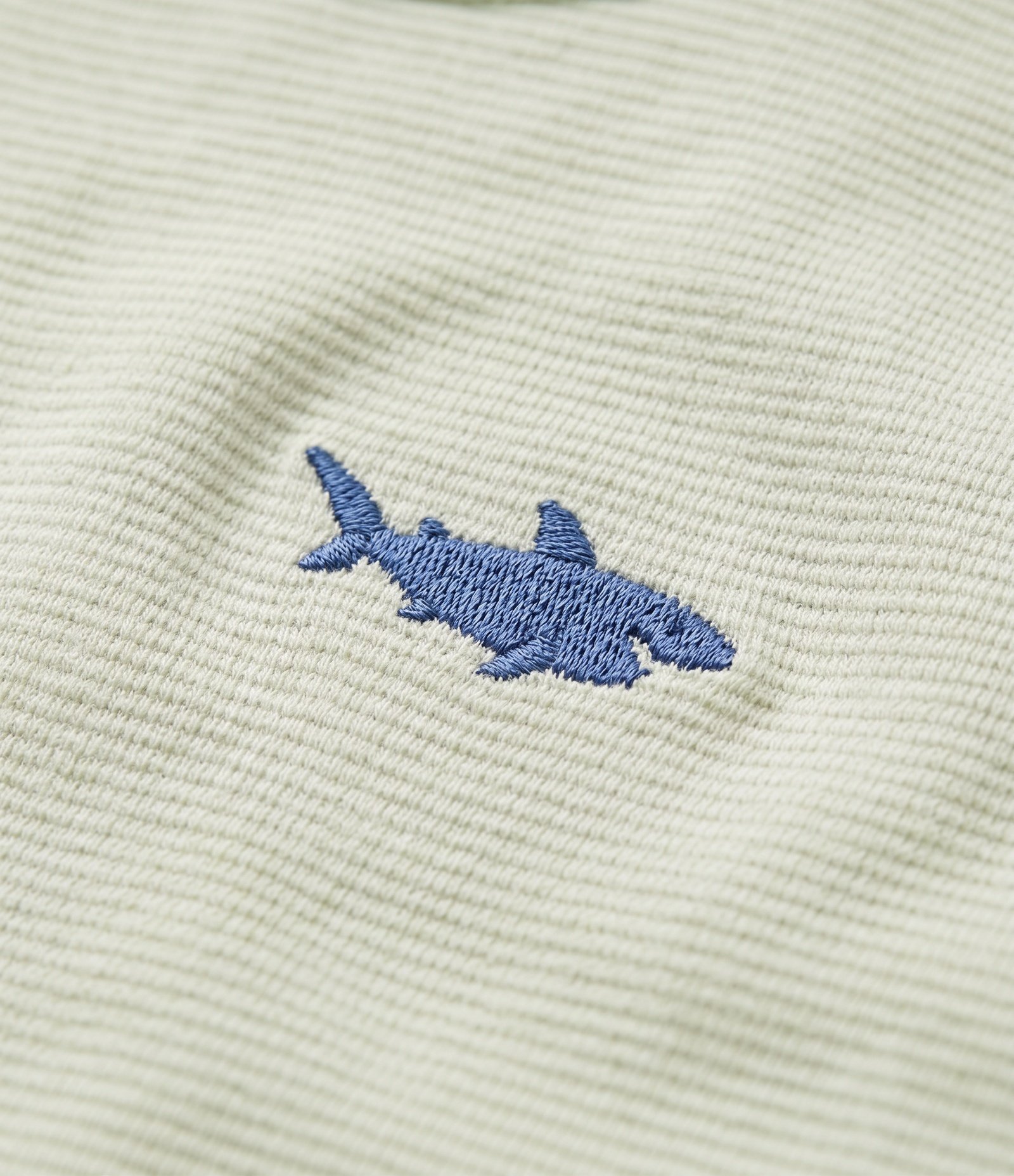 Camiseta Infantil Texturizada e Bordado de Tubarão - Tam 1 a 6 anos Verde 3