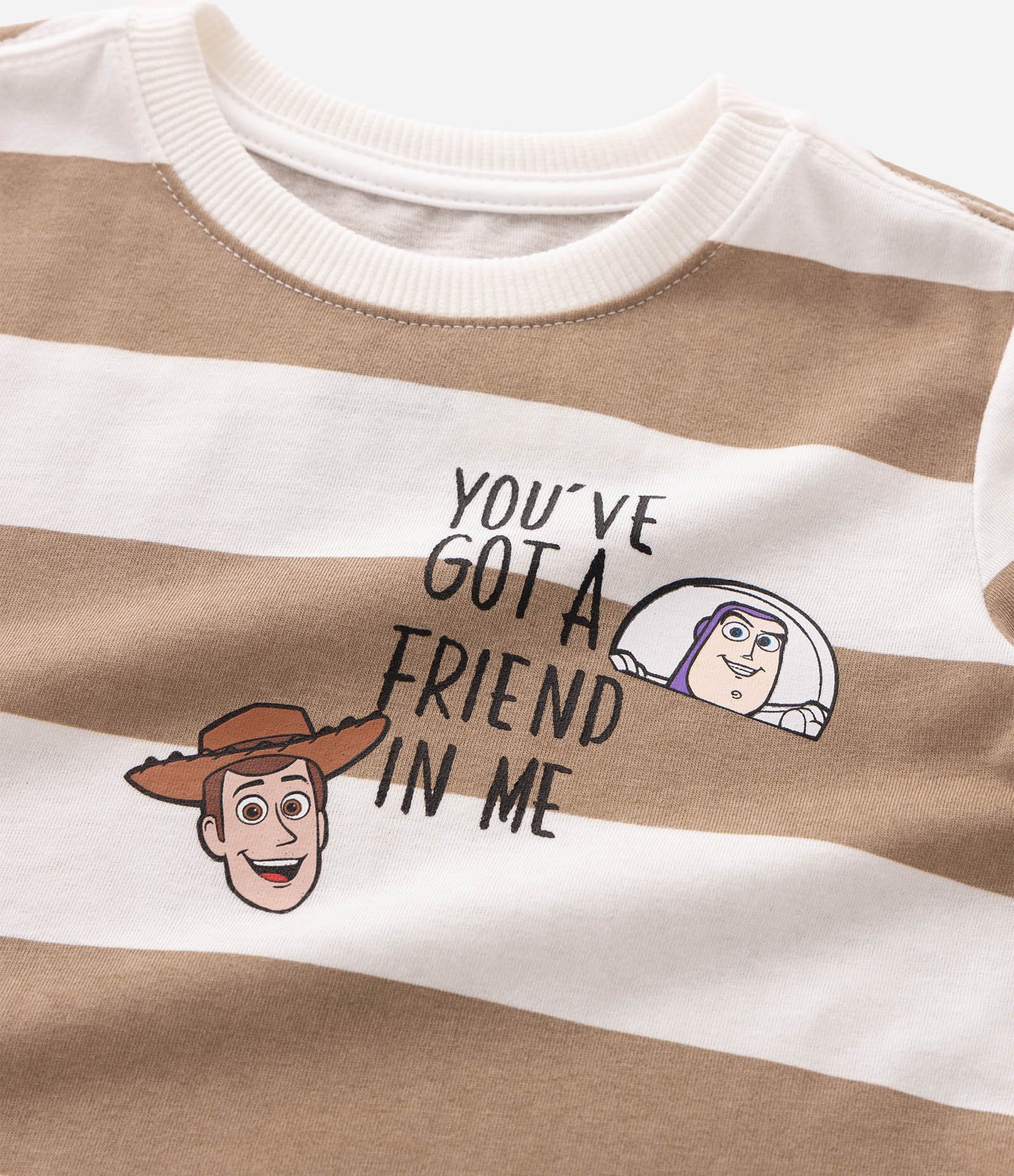 Conjunto Infantil Em Algodão Toy Story Estampa Buzz Lightyear - Tam 2 a 6 Anos Marrom 7