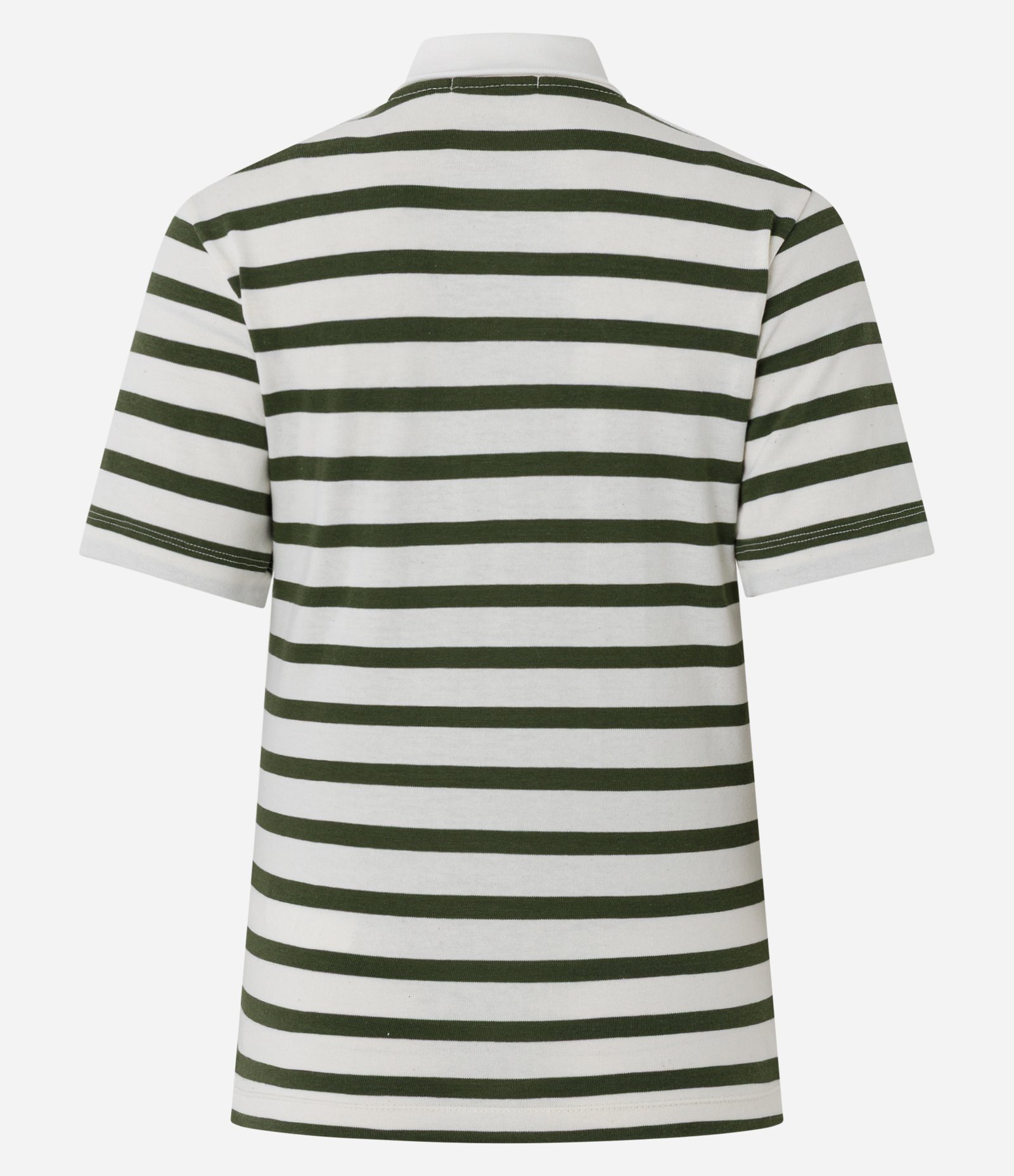 Blusa Polo Listrada em Algodão Verde 5