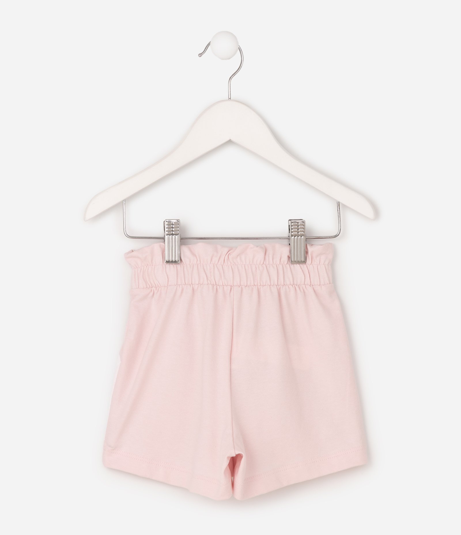 Short Clochard Infantil em Algodão com Estampa Floral - Tam 1 a 6 Anos Rosa 2