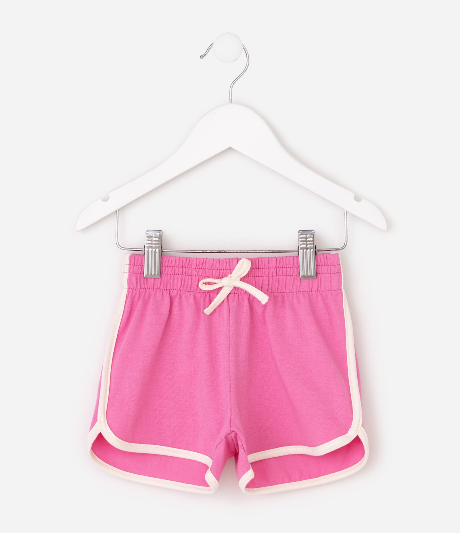 Short Runner Infantil com Detalhes Contrastantes - Tam 1 a 6 Anos Rosa 1