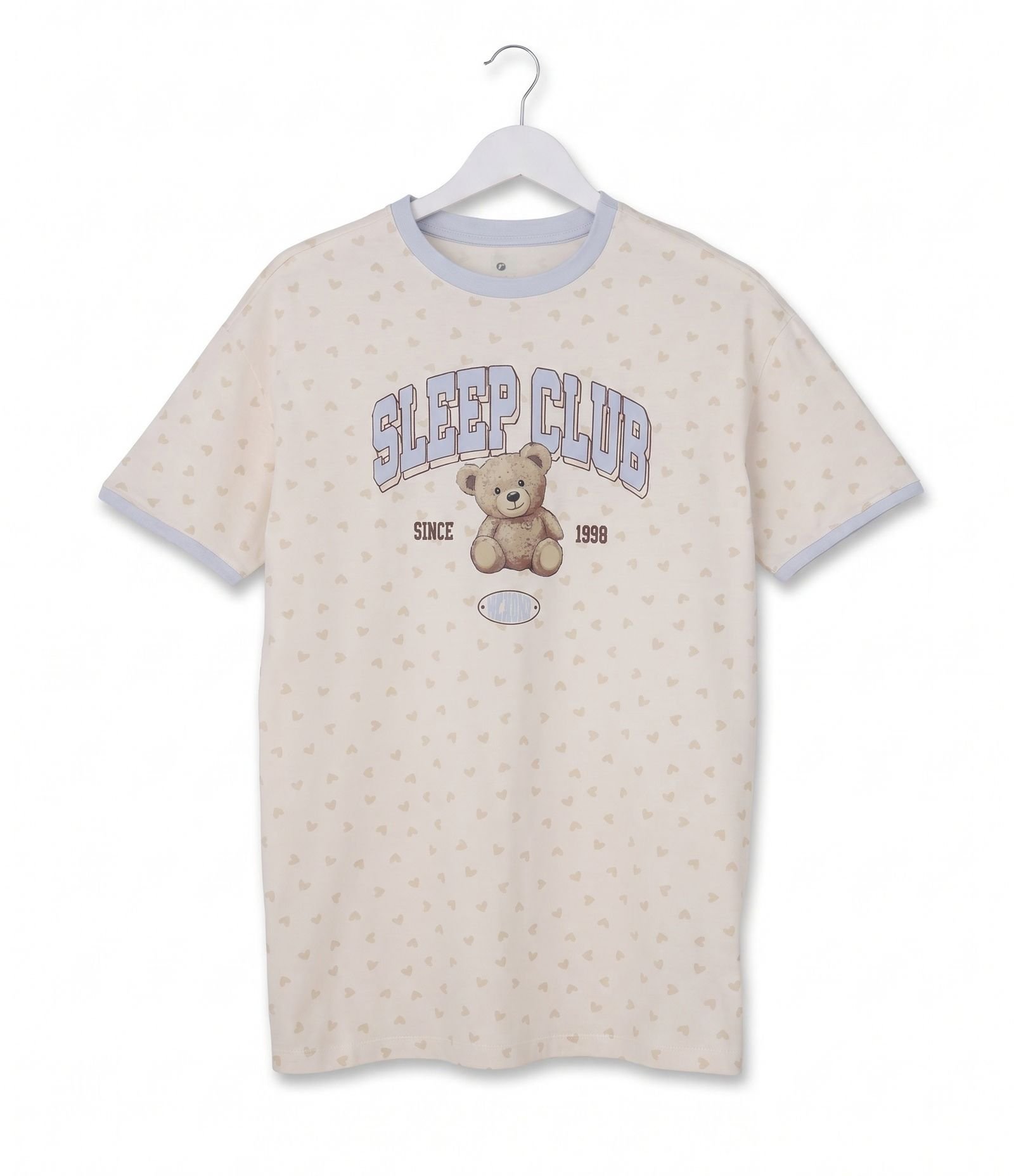 Camisola Infantil em Algodão com Estampa de Urso - Tam 5 a 14 Anos Bege 1