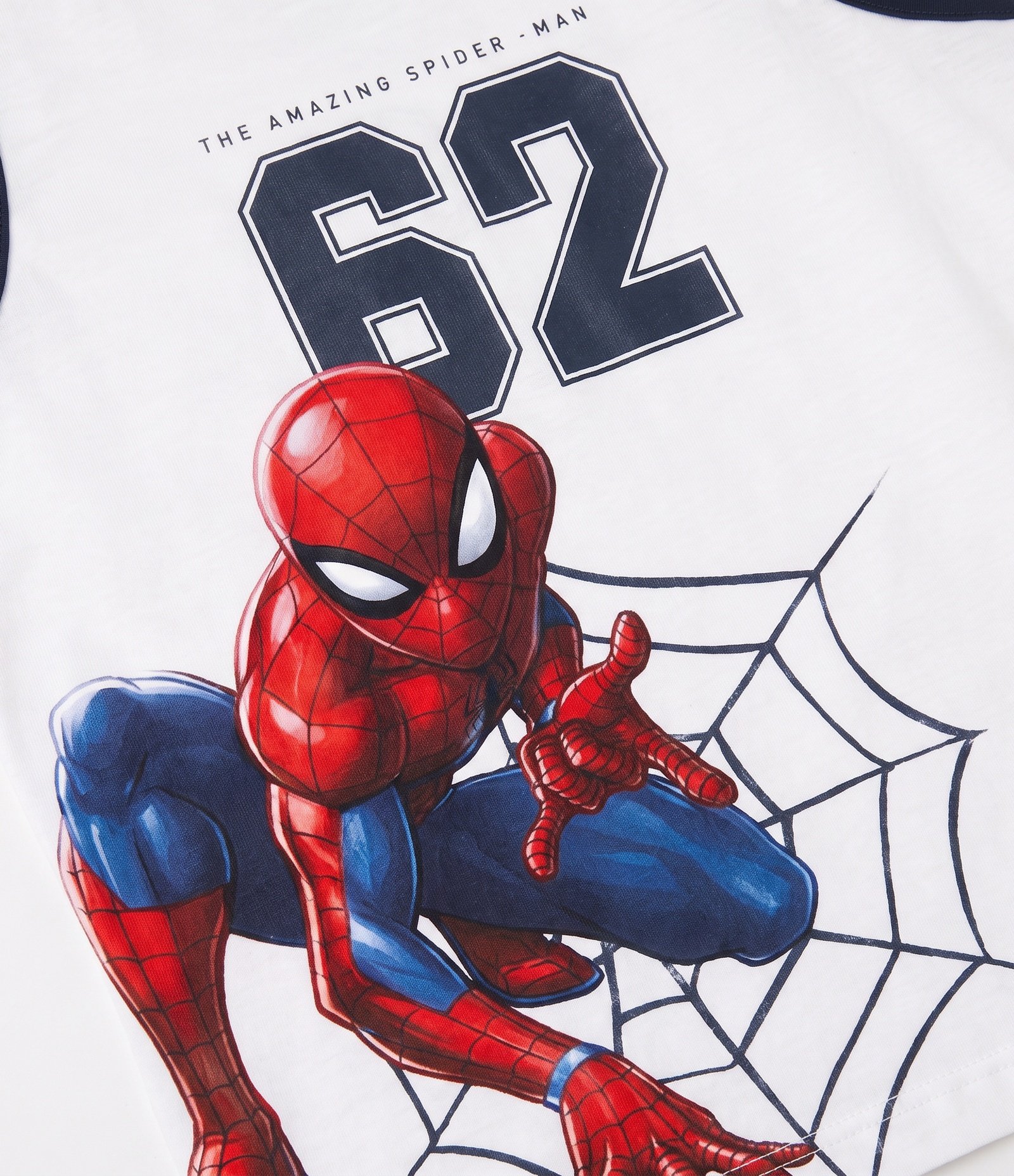 Conjunto Infantil Homem-Aranha em Algodão Estampa Basquete - Tam 3 a 10 Anos Branco 3
