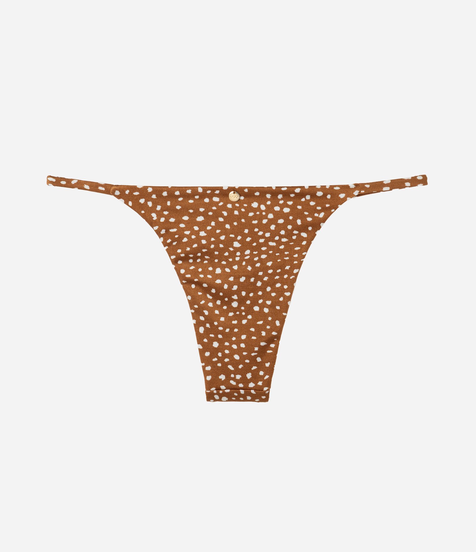 Biquíni Calcinha String com Estampa Animal Print Marrom 2