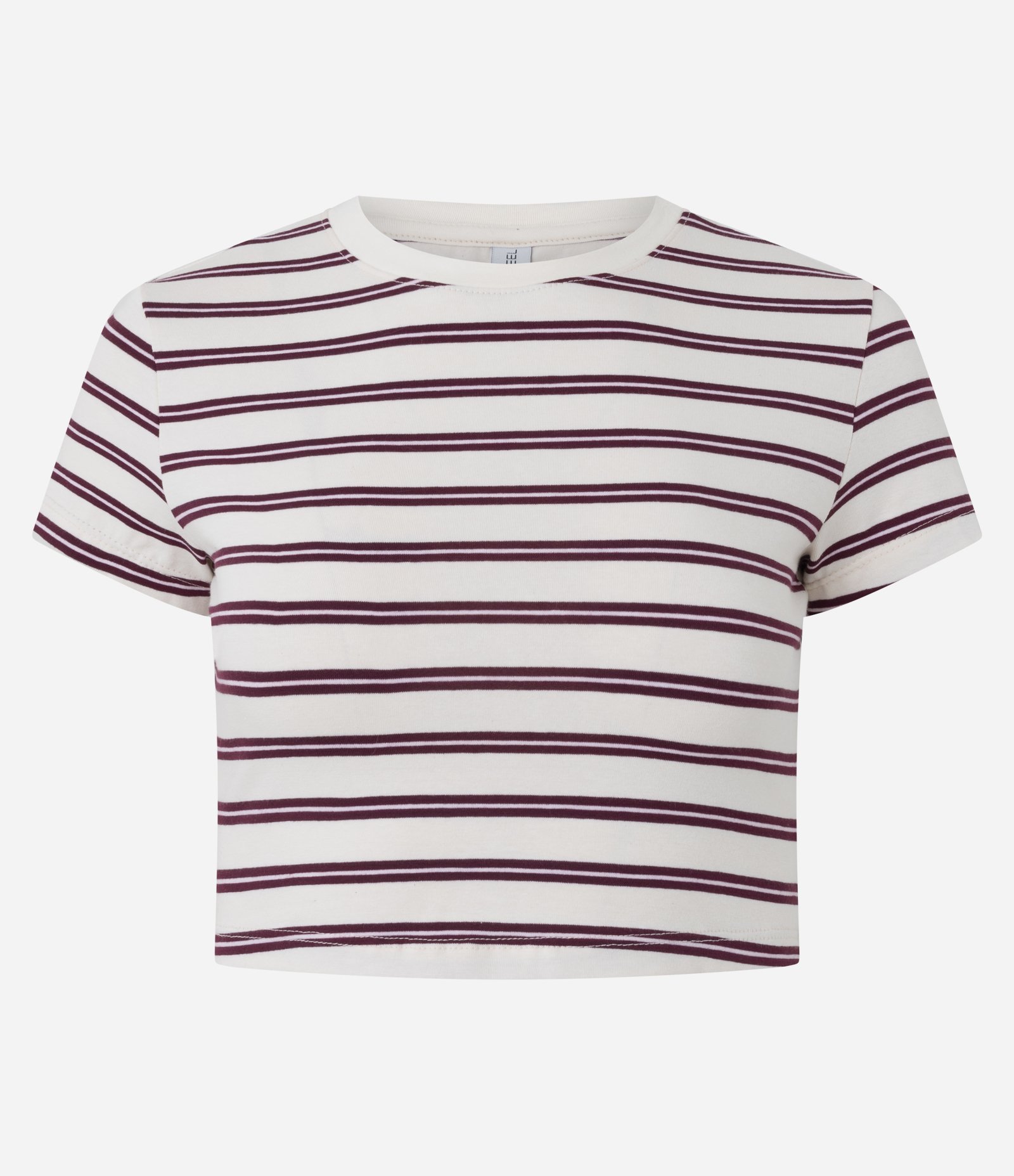 Blusa em Algodão com Estampa Listrada Bege 1