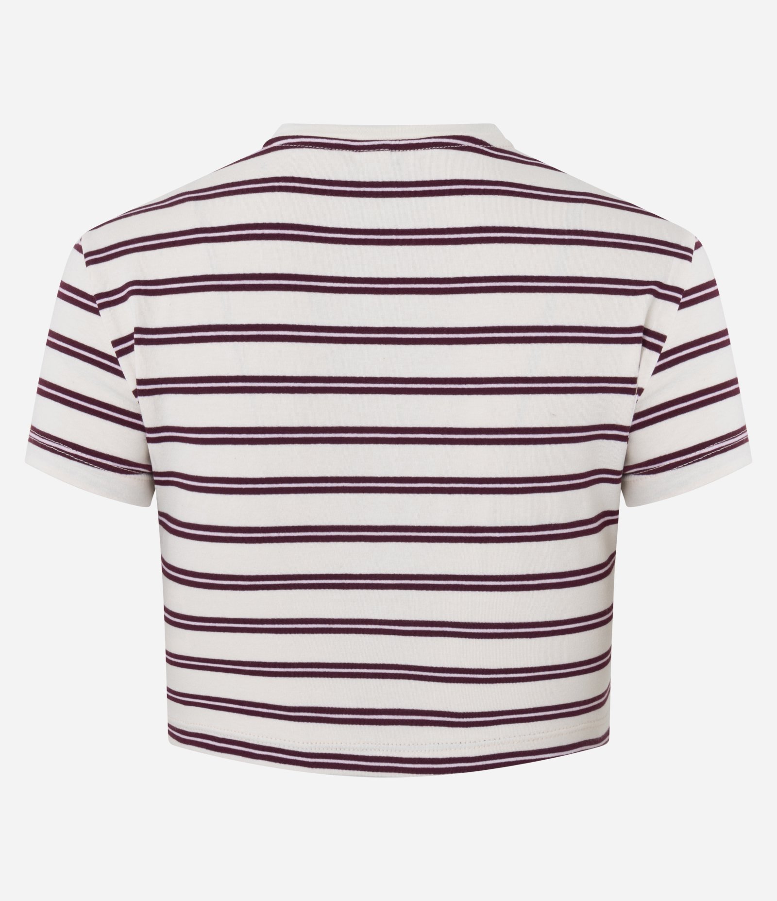 Blusa em Algodão com Estampa Listrada Bege 2