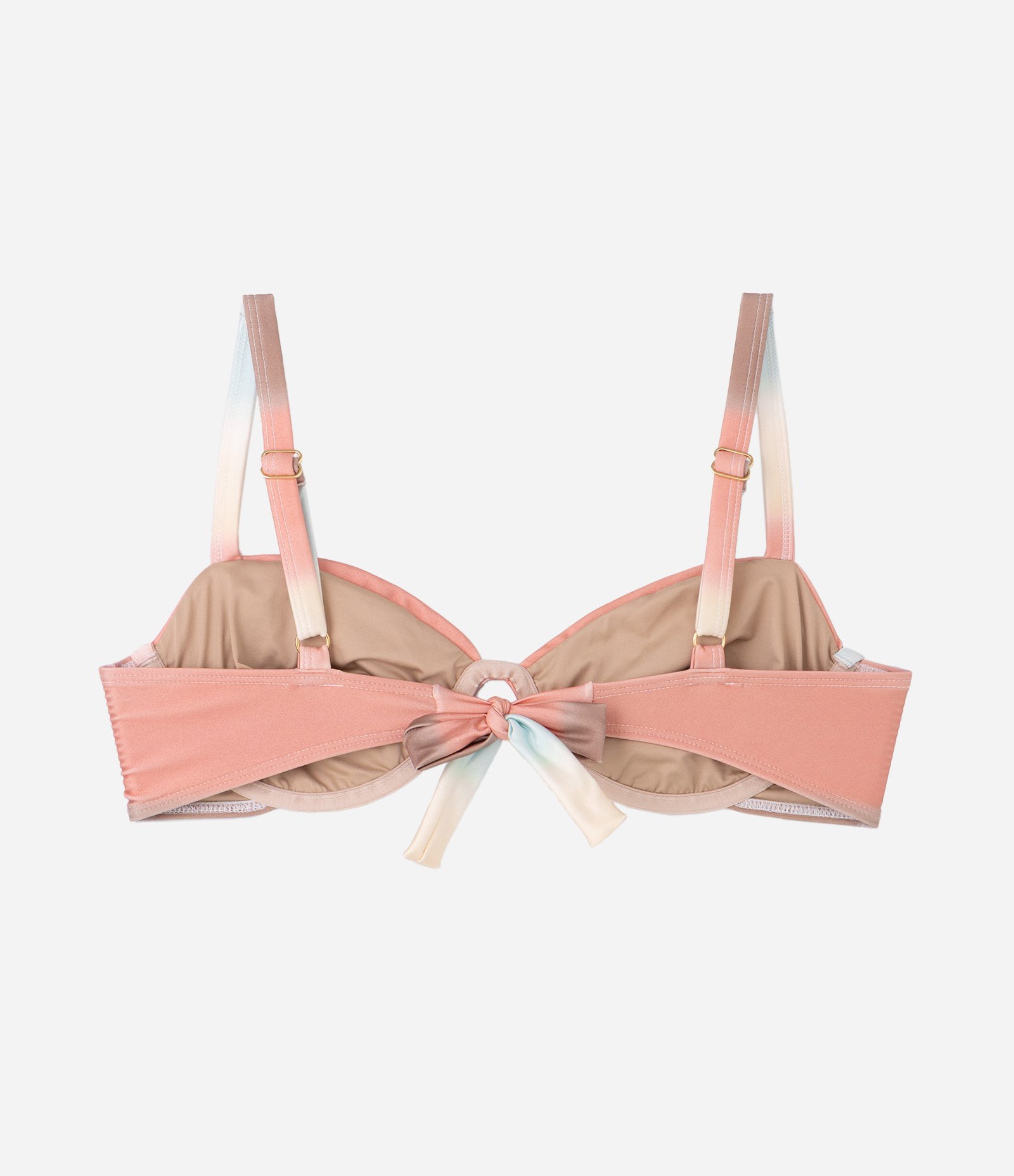 Biquíni Top Meia Taça com Franzido e Degradê Curve & Plus Size Rosa 2