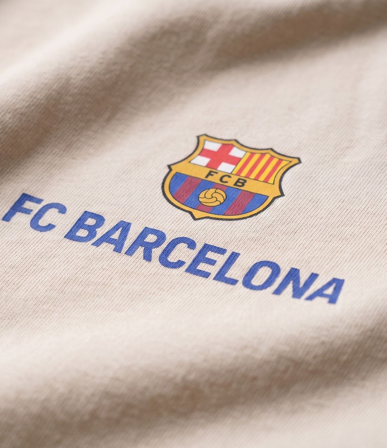 Camiseta Infantil Em Algodão com Estampa Barcelona - Tam 5 a 14 Anos Bege 6
