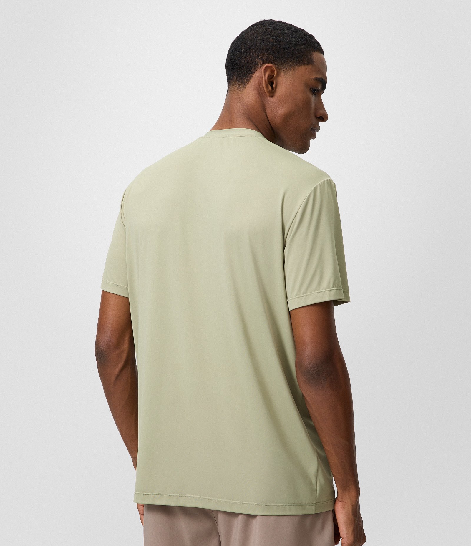 Camiseta Esportiva Dry em Poliamida com Estampa na Barra Verde 3