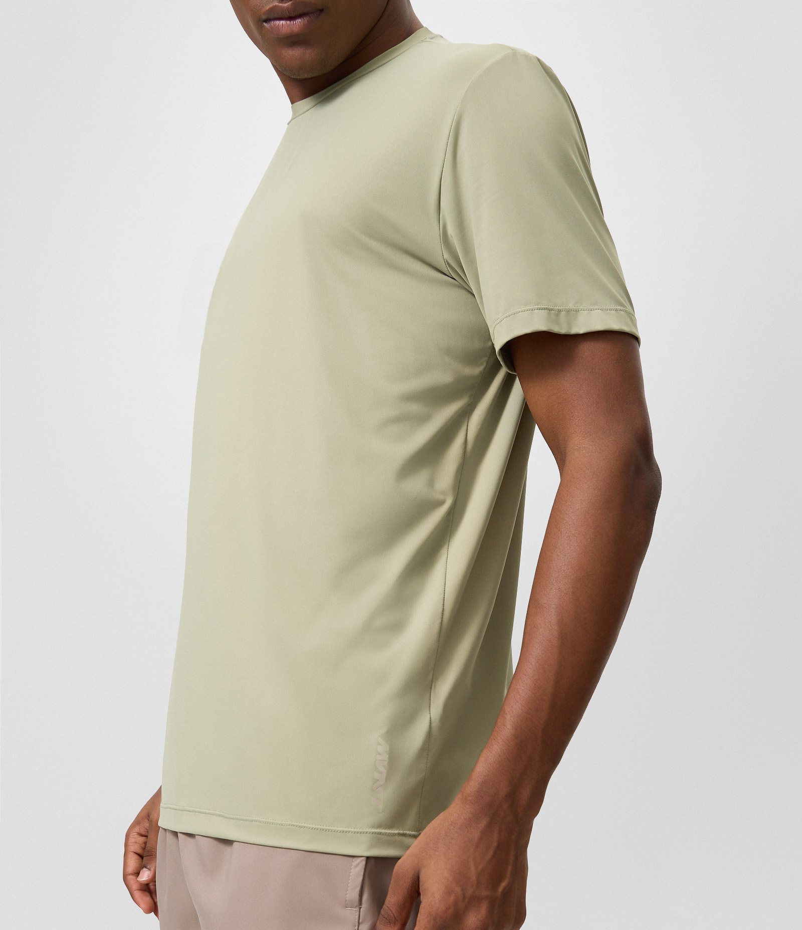 Camiseta Esportiva Dry em Poliamida com Estampa na Barra Verde 4