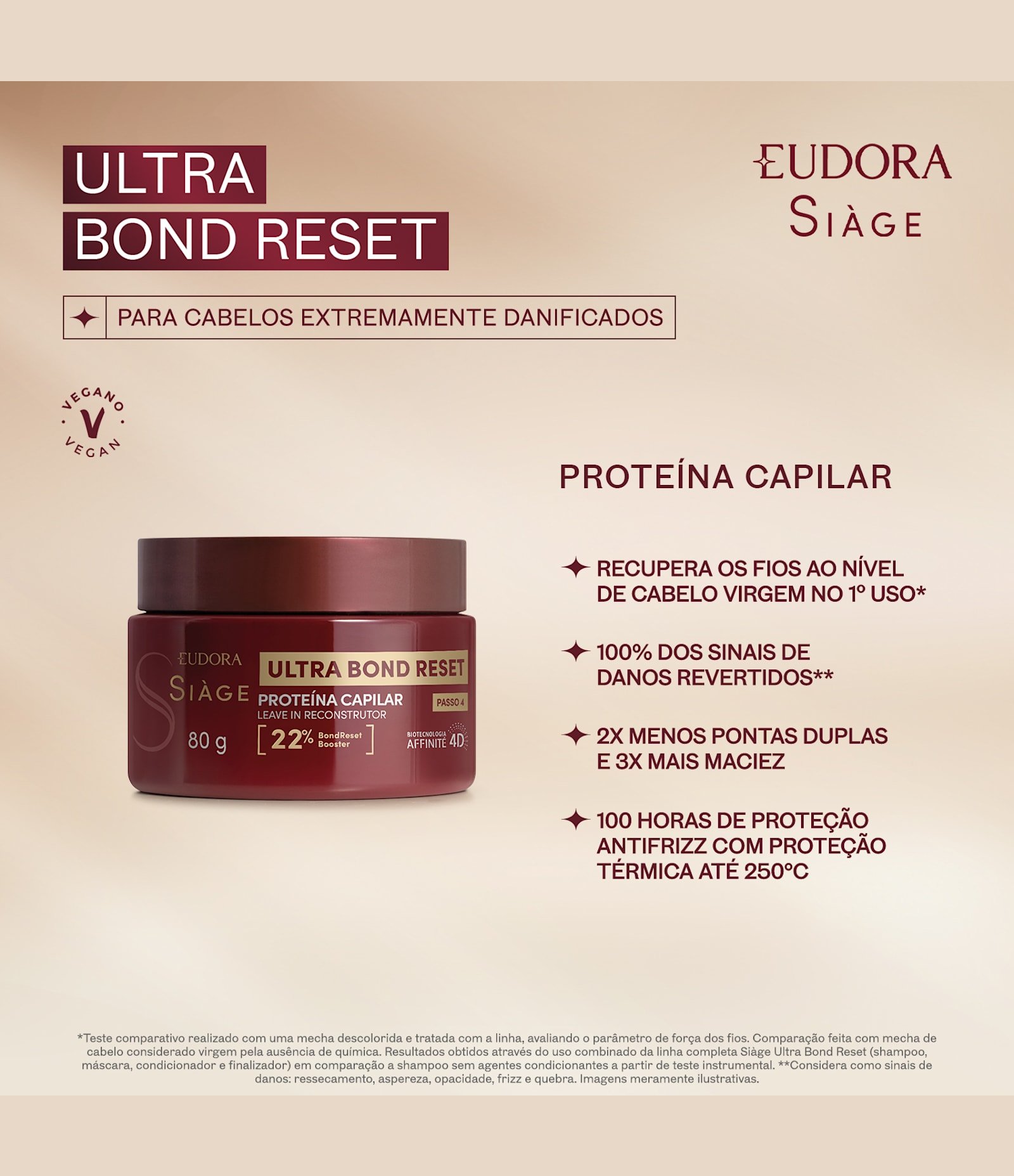 Leave In Proteina Capilar Bond Reset Siage 80g 5