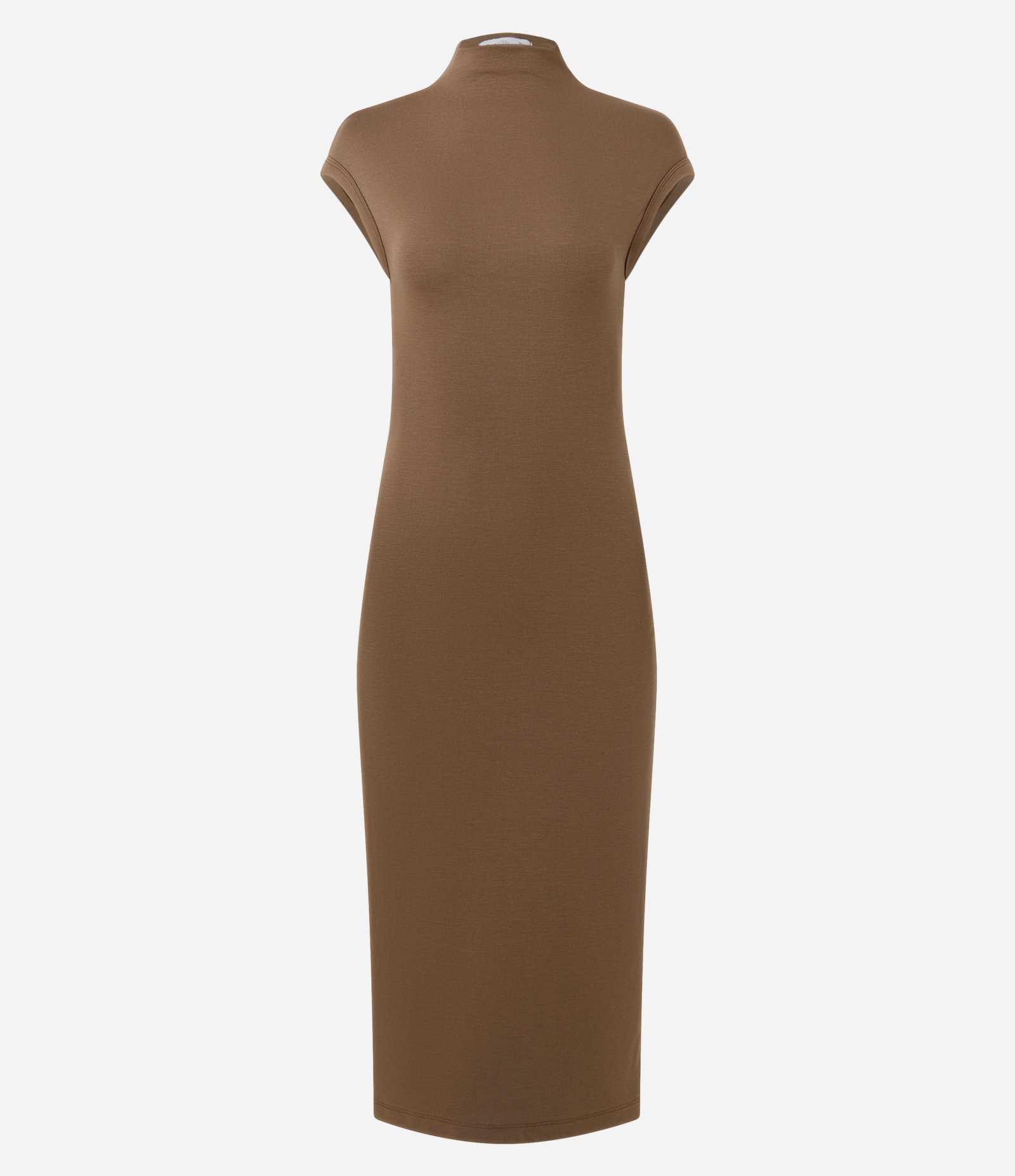 Vestido Midi em Ponto Roma Marrom 4