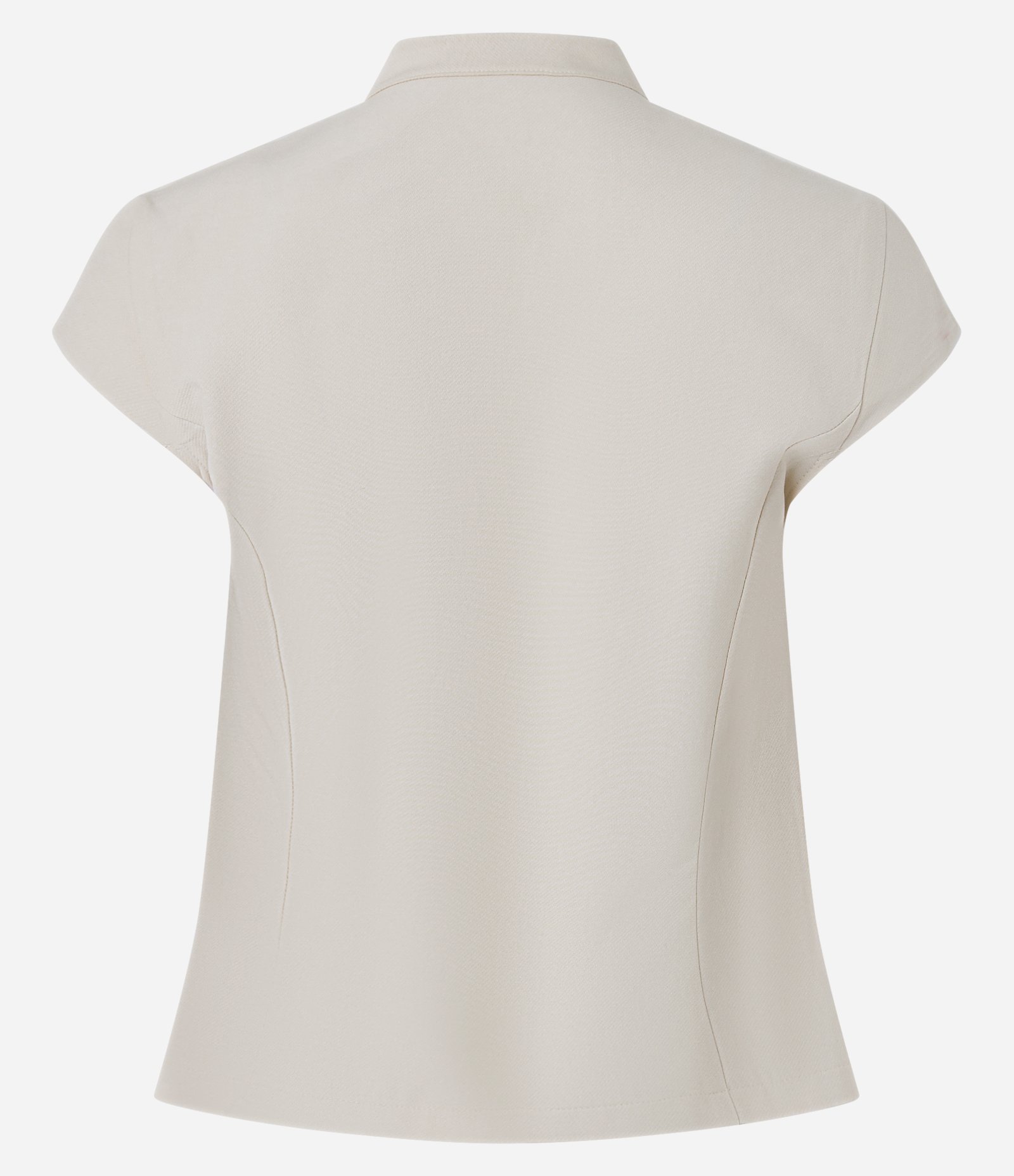 Blusa com Gola Padre e Fechamento por Alamares Bege 7