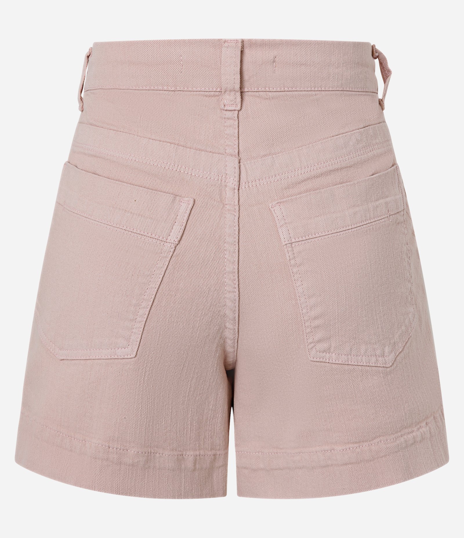 Short Regular em Sarja com Cintura Alta e Bolso Faca Rosa 7