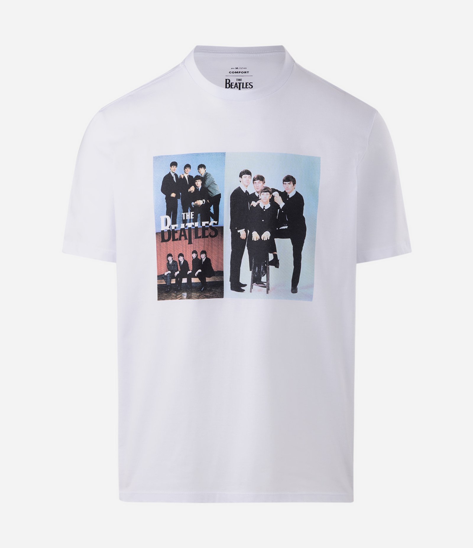 Camiseta Comfort em Algodão dos The Beatles Branco 5