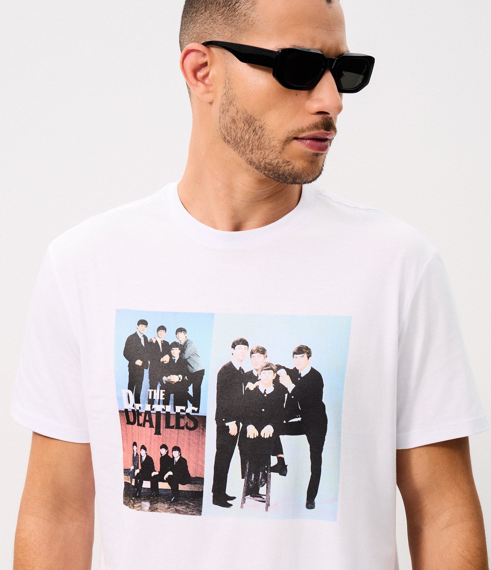 Camiseta Comfort em Algodão dos The Beatles Branco 4