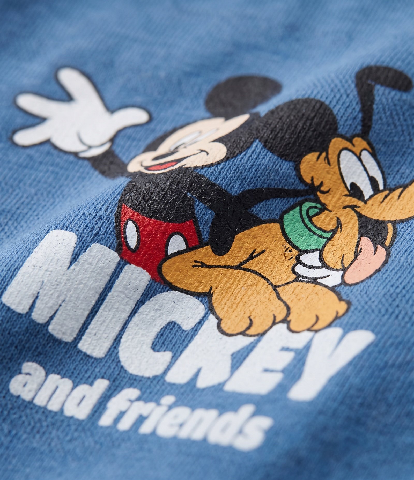 Camiseta Infantil Estampa Mickey e Pluto - Tam 2 a 6 anos Azul 3