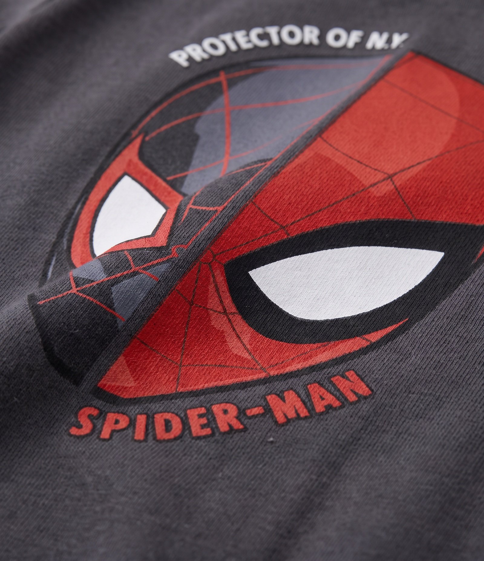 Camiseta Infantil em Algodão Spider Man - tam 4 a 12 Anos Cinza 3