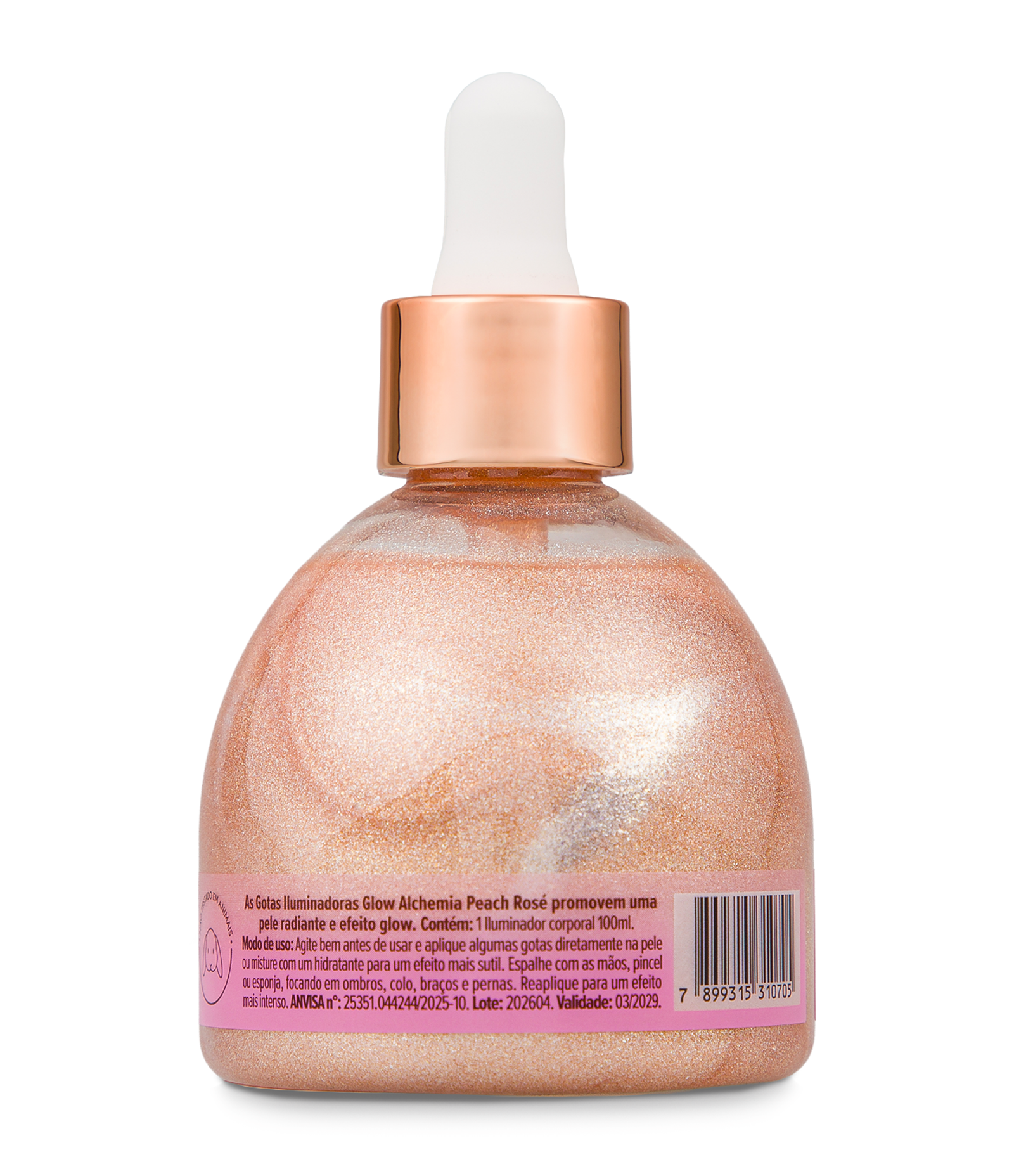 Gotas Iluminadoras Peach Rose Glow Alchemia 100ml 5