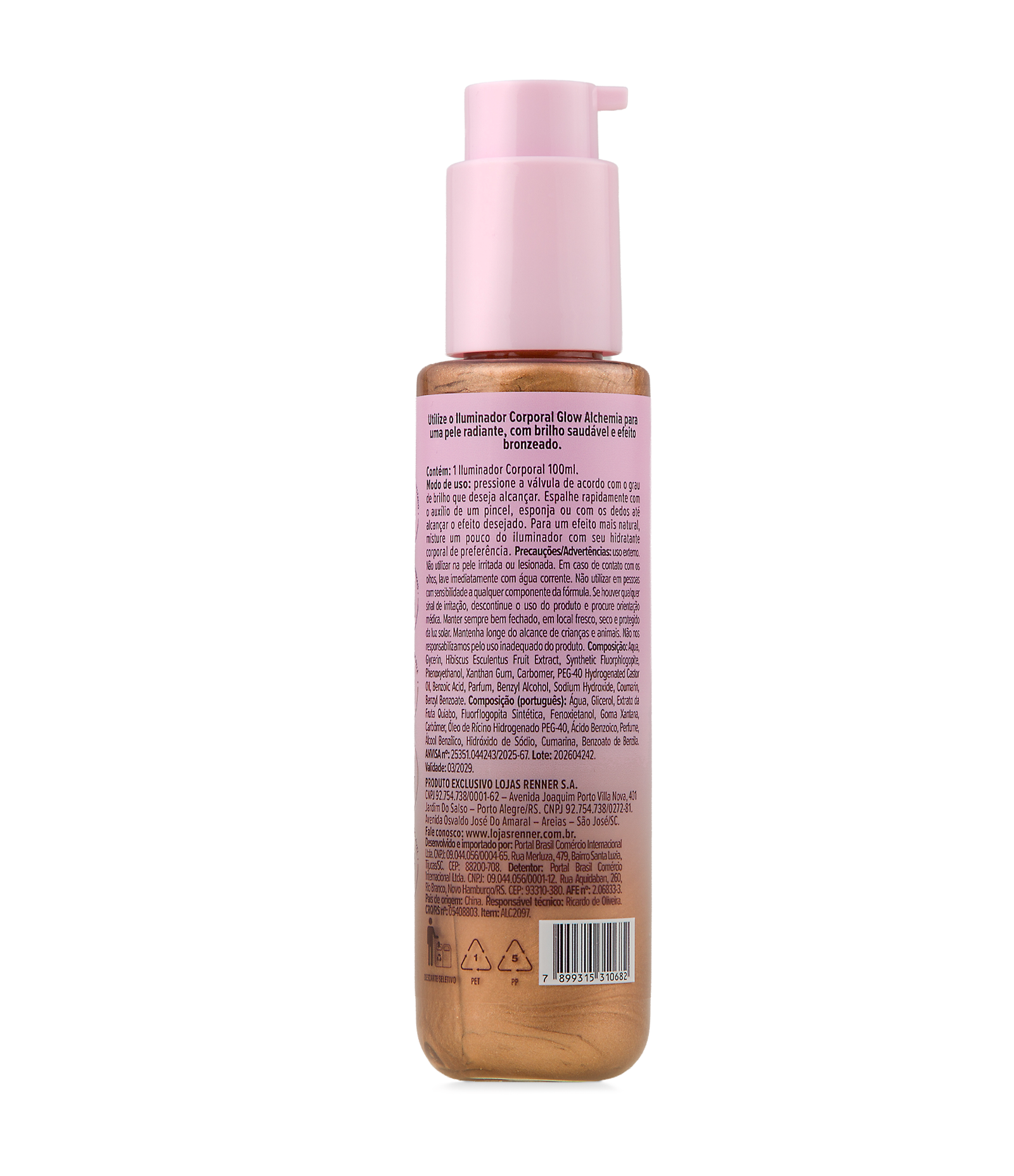 Iluminador Corporal Bronze Glow Alchemia 100ml 3