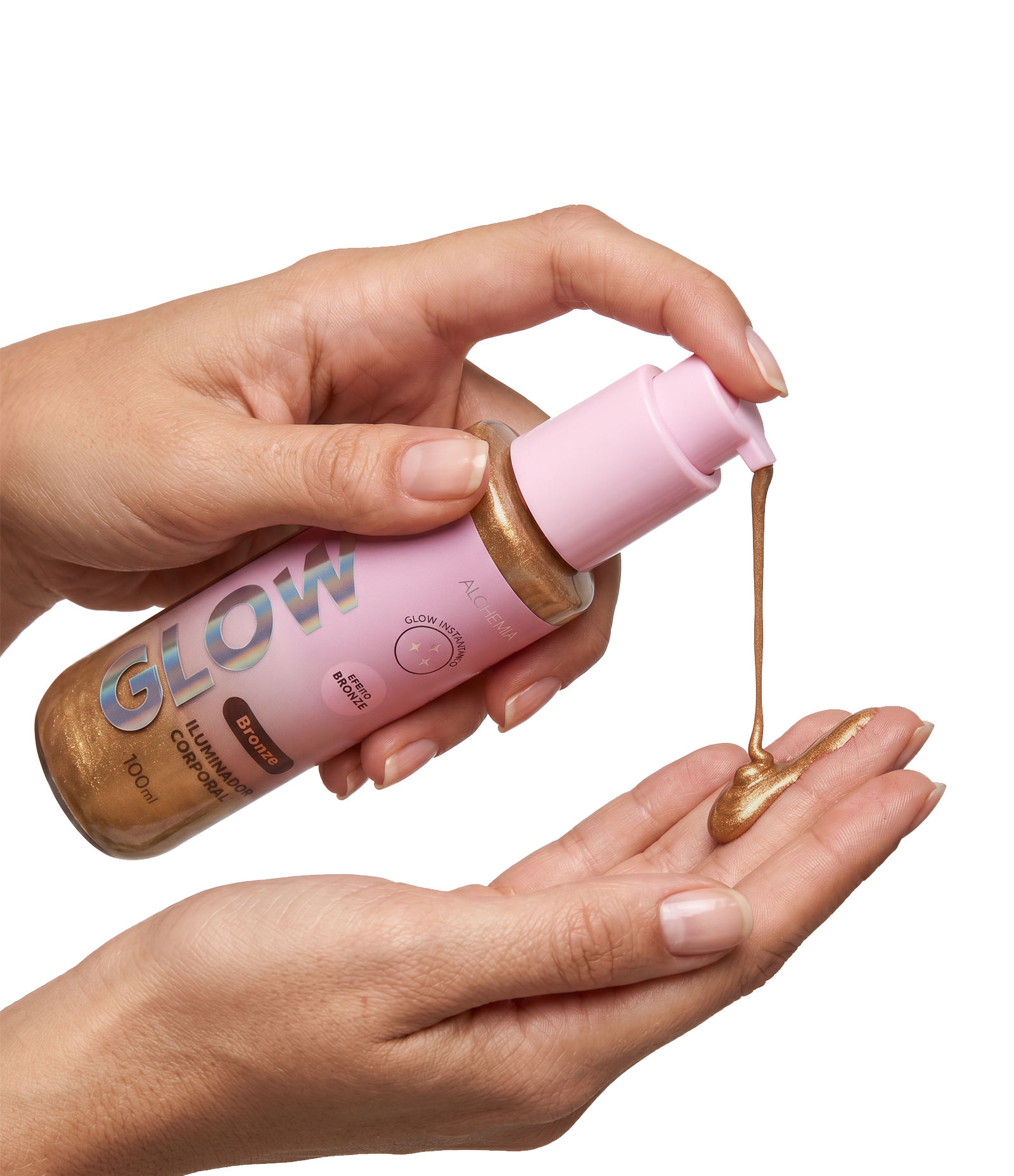 Iluminador Corporal Bronze Glow Alchemia 100ml 4