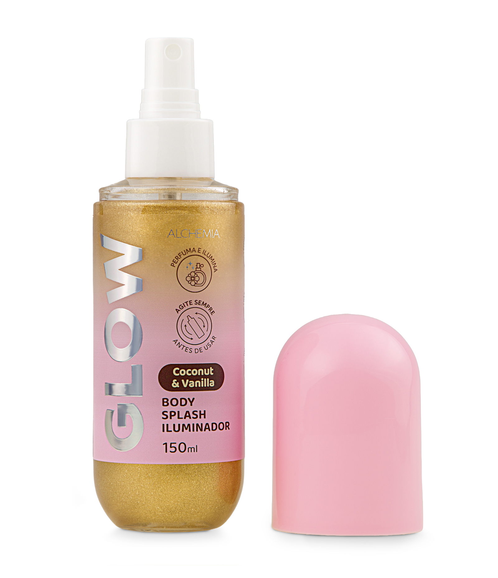 Body Splash Iluminador Coconut Vanilla Glow 150ml 4