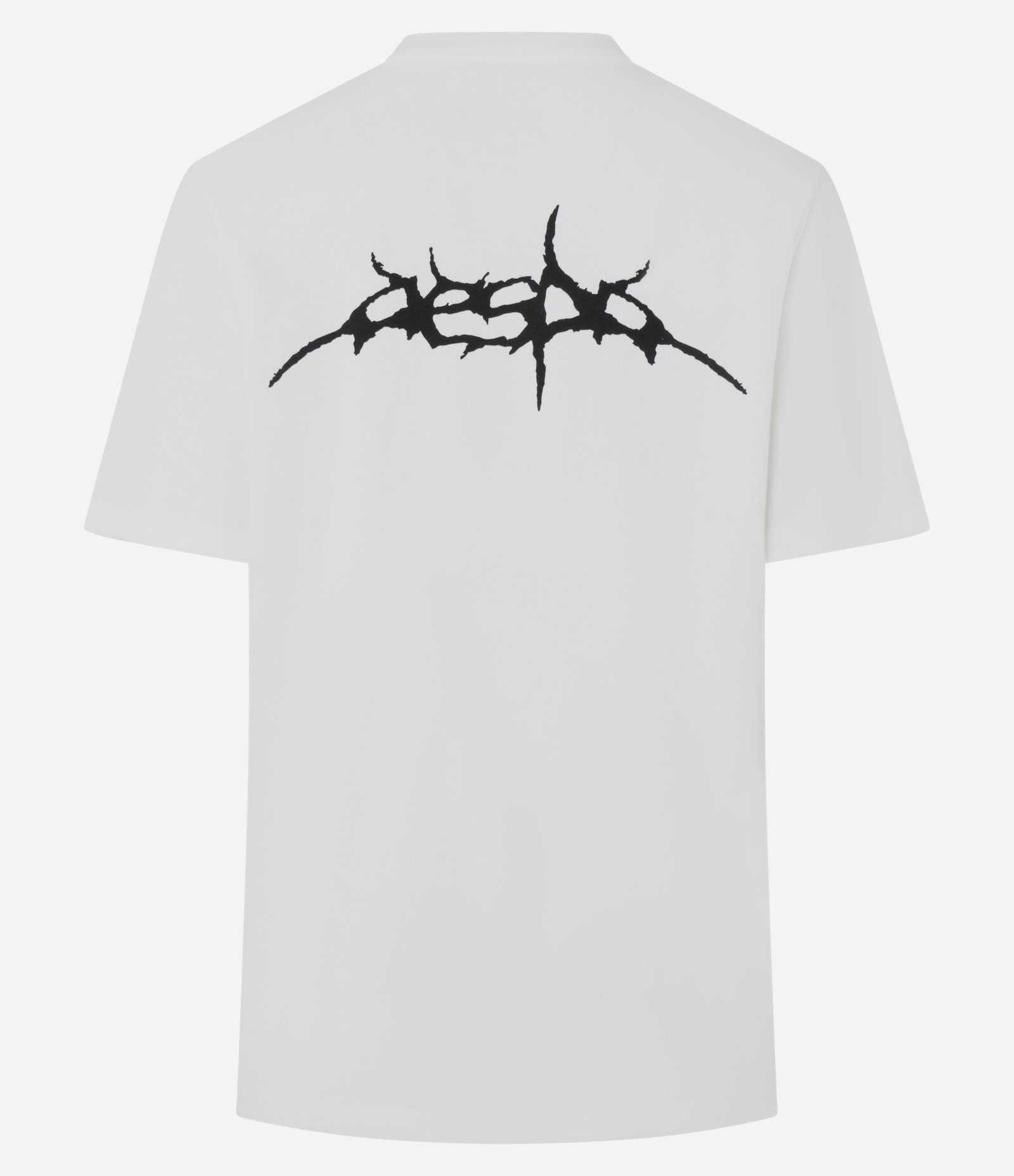Camiseta em Algodão com Estampa AESPA e Manga Curta Branco 6