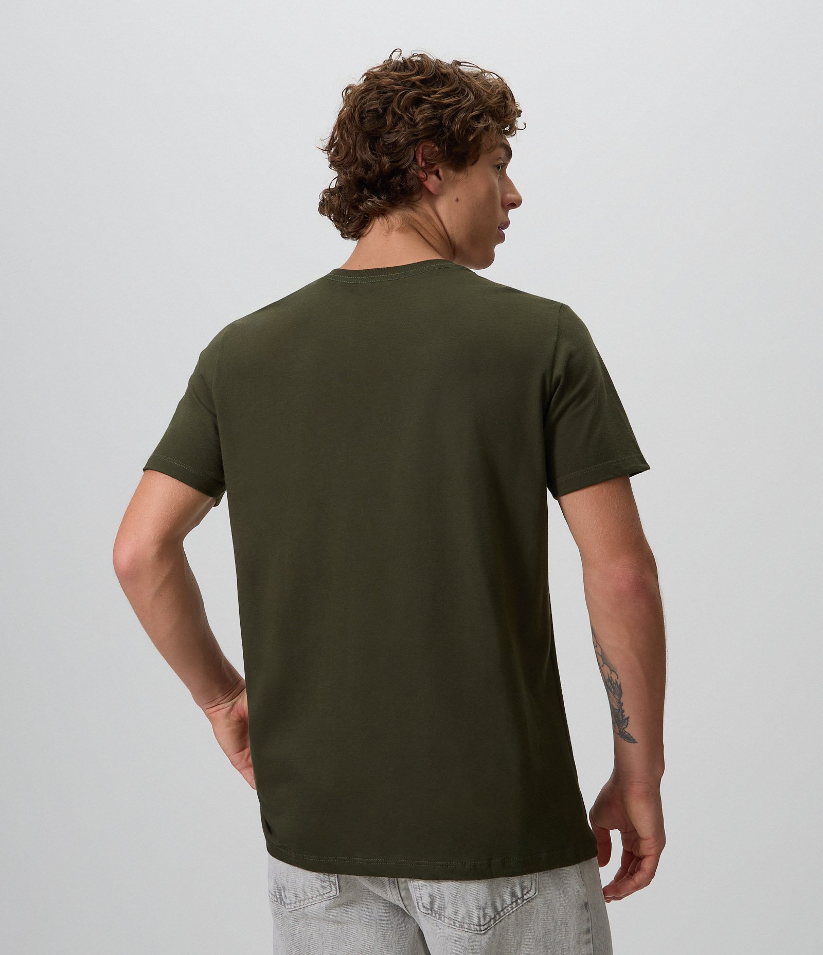 Camiseta Regular em Algodão com Lettering Sun and Sea Verde 5