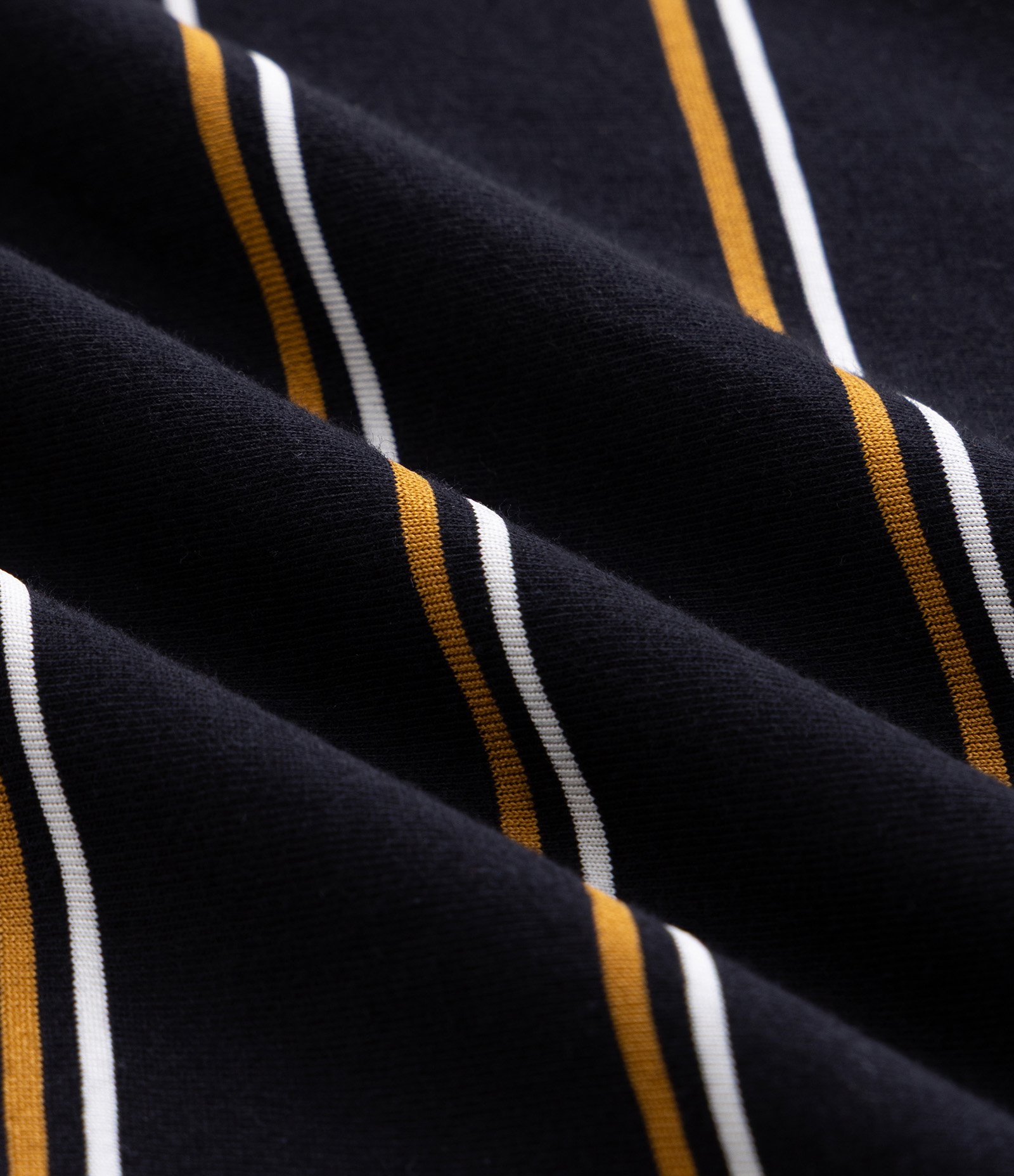 Camiseta Relaxed em Algodão com Listras Finas e Bordado Preto 7
