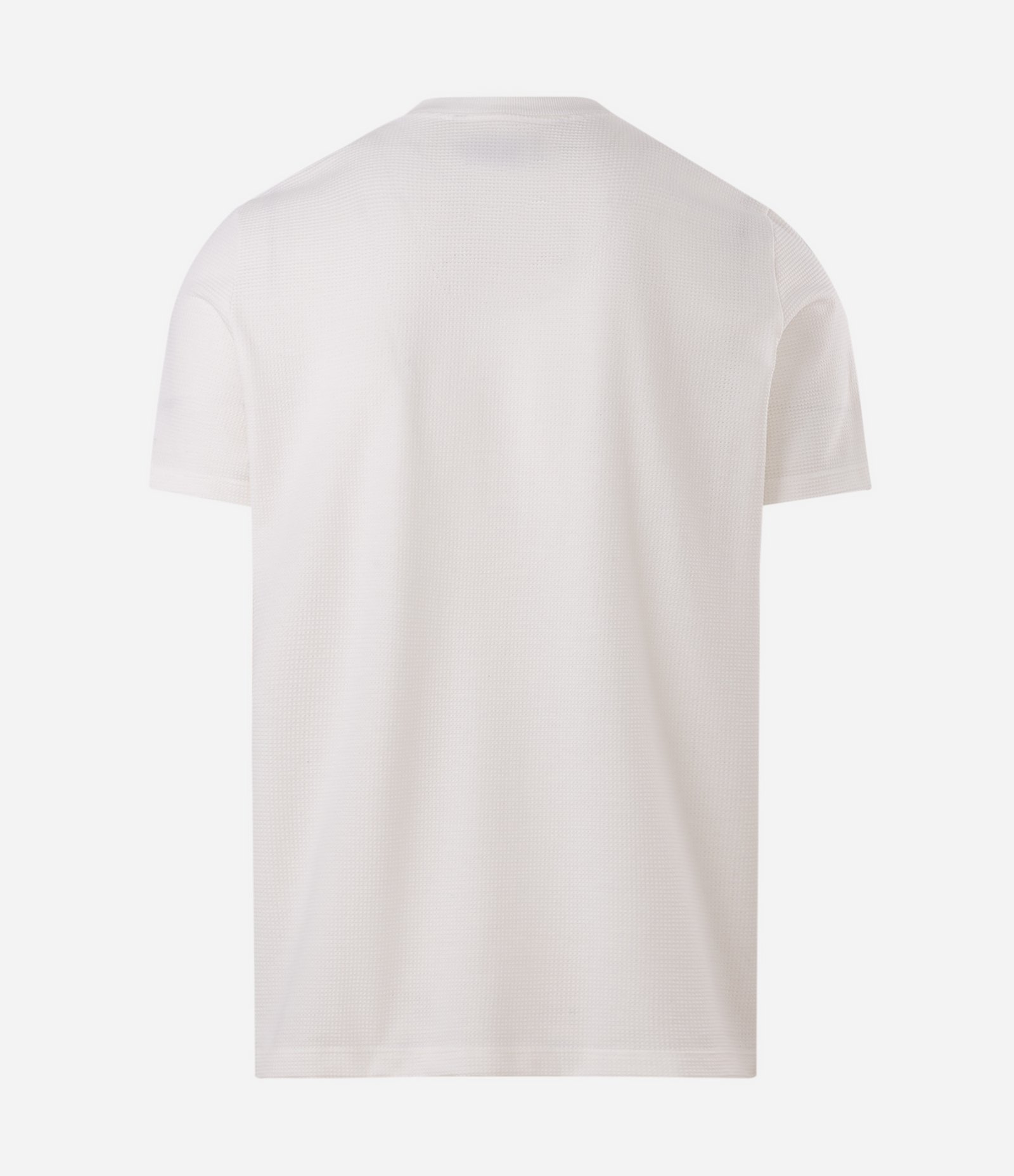 Camiseta Slim com Gola Henley e Textura Piquet Branco 6