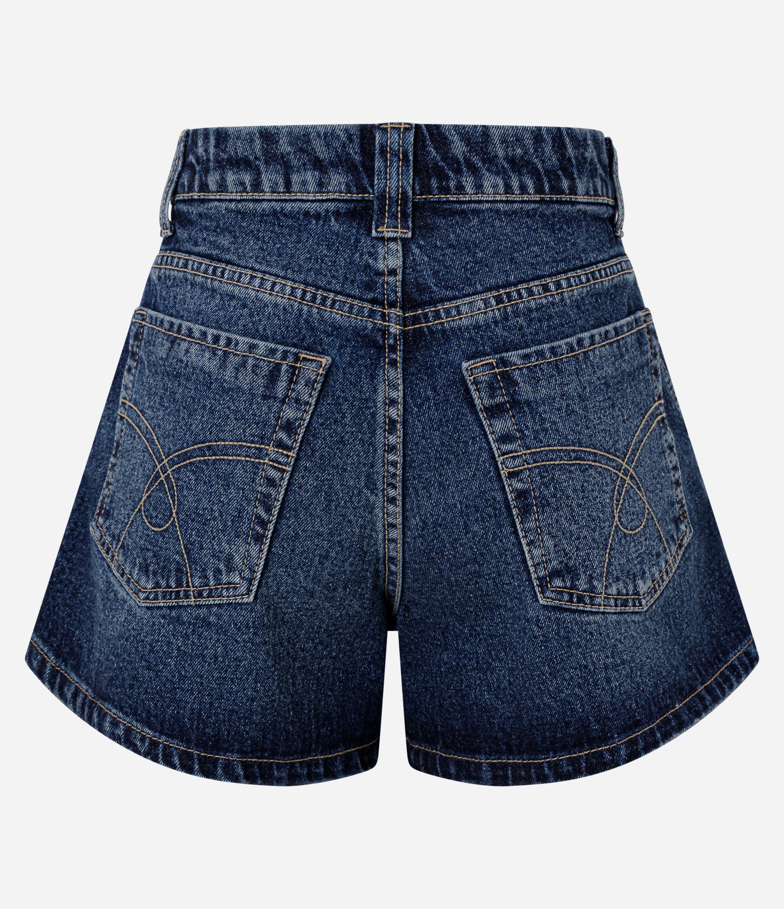 Short Evasê em Jeans Premium Azul Médio 2