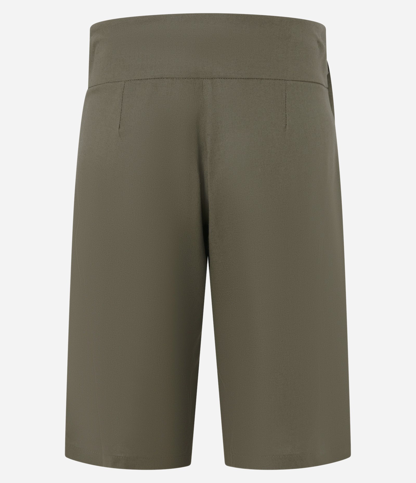 Calça Capri em Viscolinho com Fivelas Laterais e Cintura Baixa Verde 2