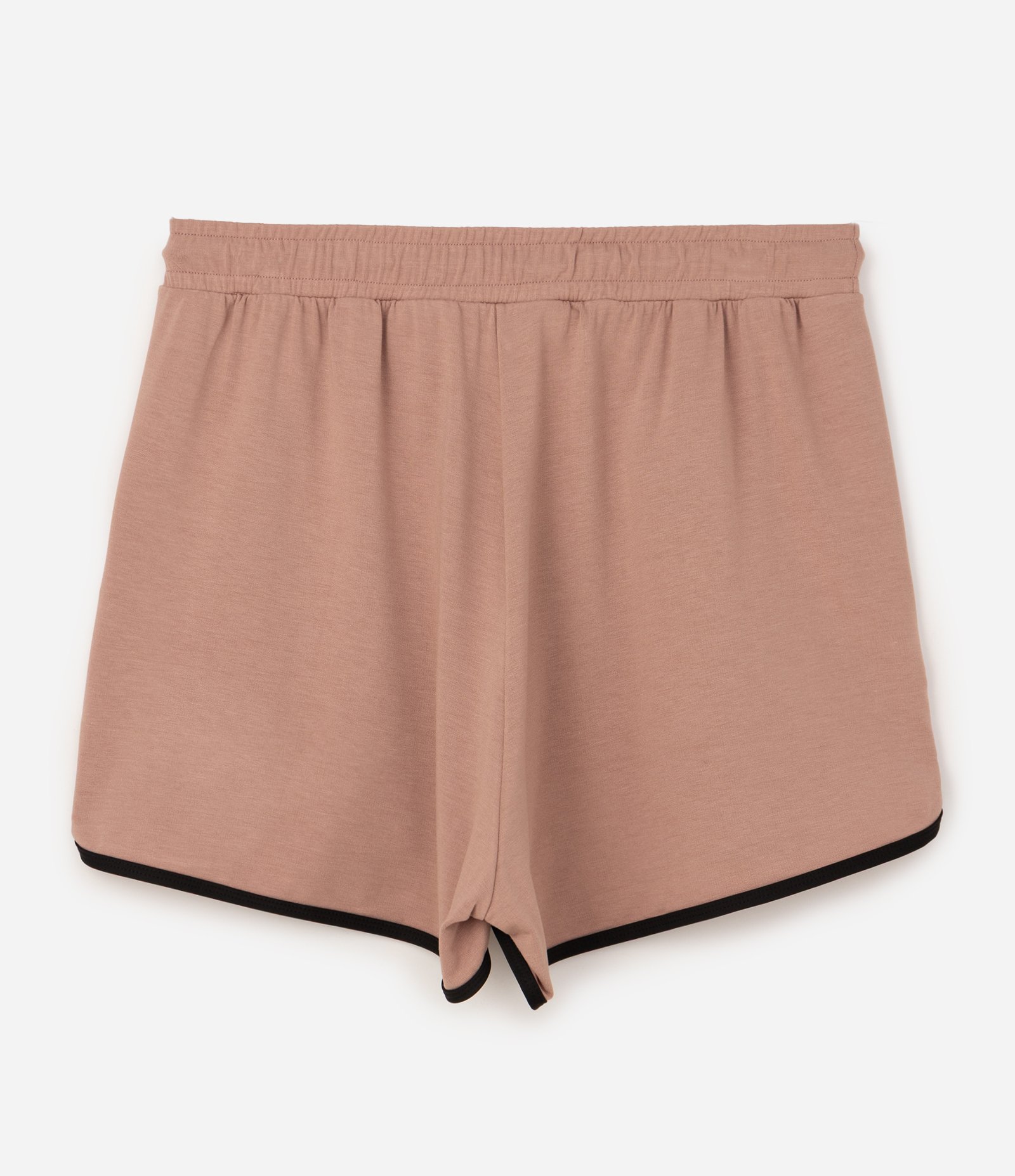 Short Esportivo com Tecnologia Dry e Recortes Curve & Plus Size Bege 2