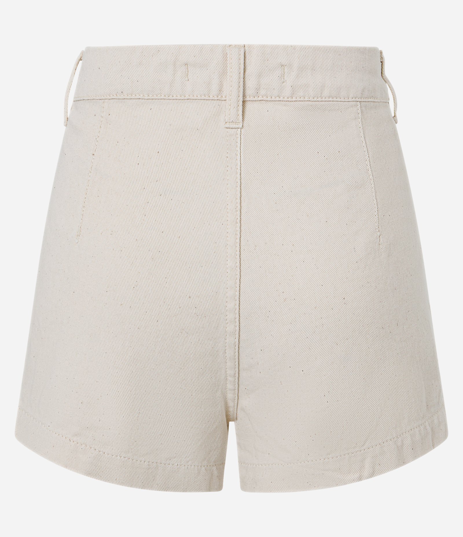 Short Alfaiatado em Sarja com Bordado Floral Off White 7