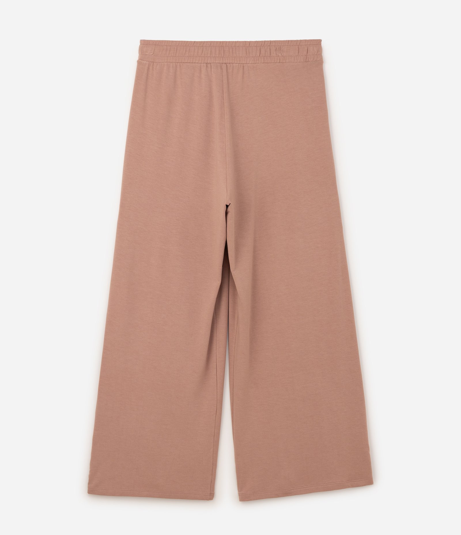 Calça Pantalona Esportiva com Tecnologia Dry e Frisos Curve & Plus Size Marrom 2